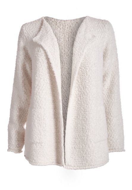 PEKIVESSA Cardigan Soft Bouclé Strickjacke mit Taschen (1-tlg) im Teddy-Loo günstig online kaufen