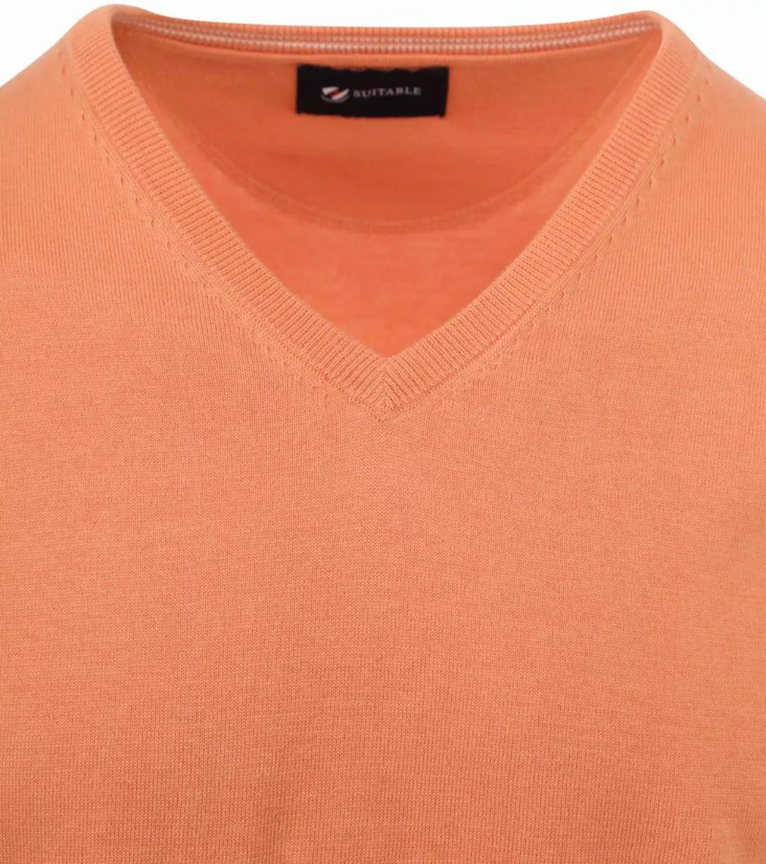 Suitable Pullover Vini V-Ausschnitt Orange - Größe L günstig online kaufen