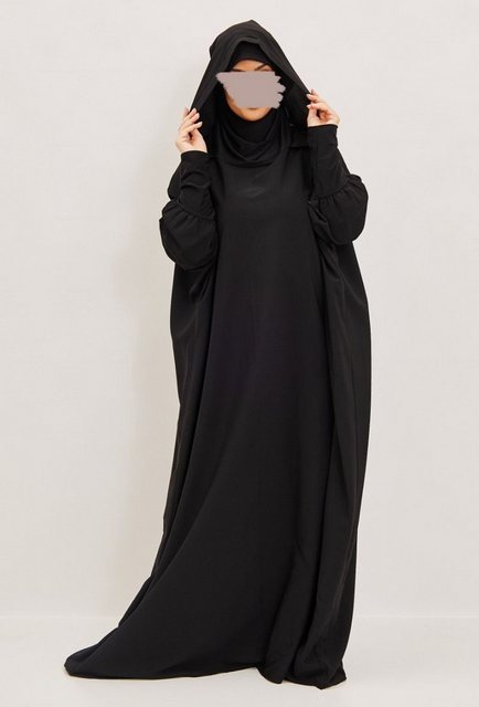 Aymasal Maxikleid Einteiliger Jilbab Hoodie Gebetskleid integrierter Hijab günstig online kaufen