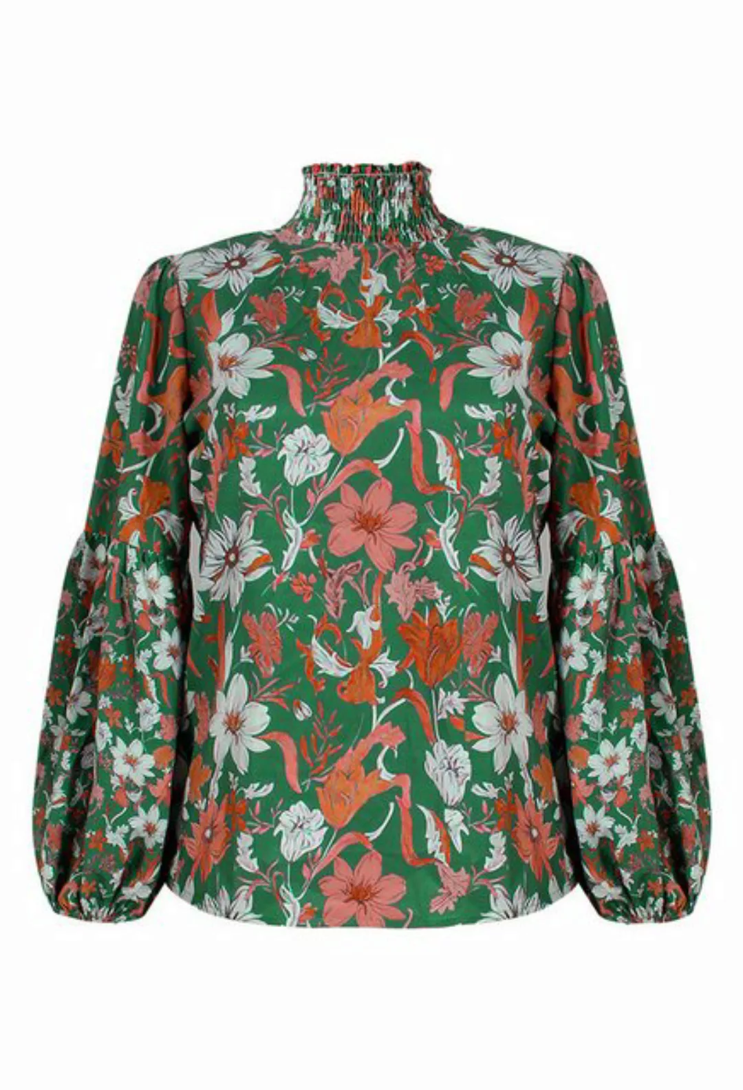 CHENIN Langarmhemd Damen Fashion Print Laterne Langarm Locker Lässig Vielse günstig online kaufen