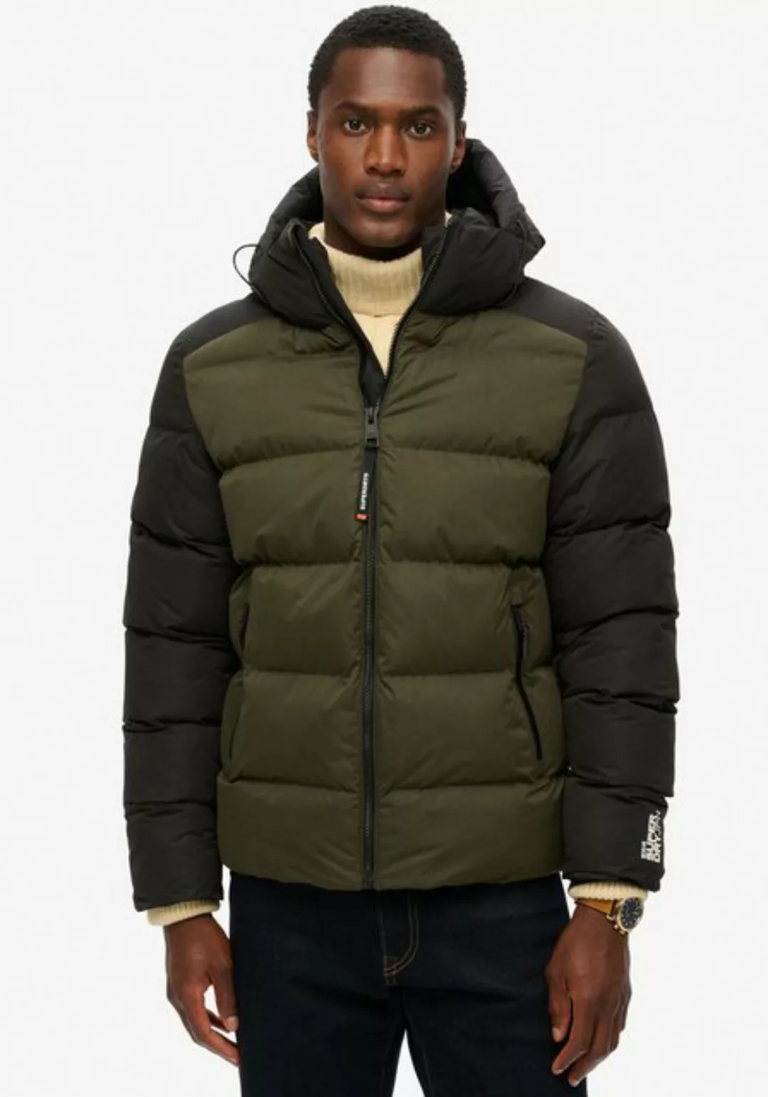 Superdry Steppjacke HOOD COLOUR BLOCK SPORT PUFFER günstig online kaufen