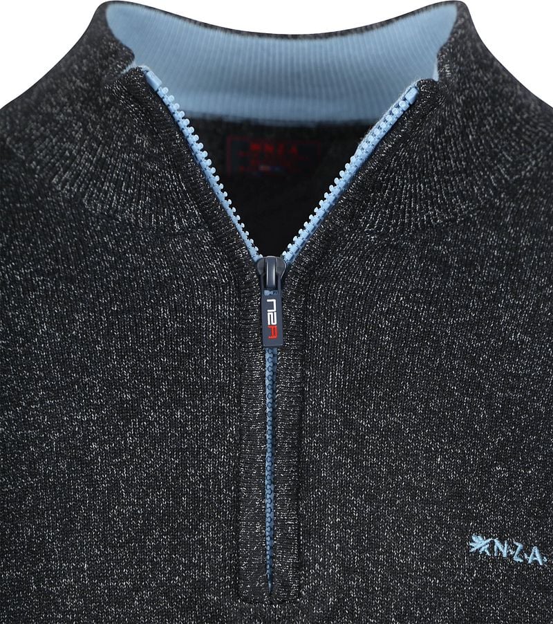 NZA Half Zip Pullover Christopher Melange Navy - Größe M günstig online kaufen