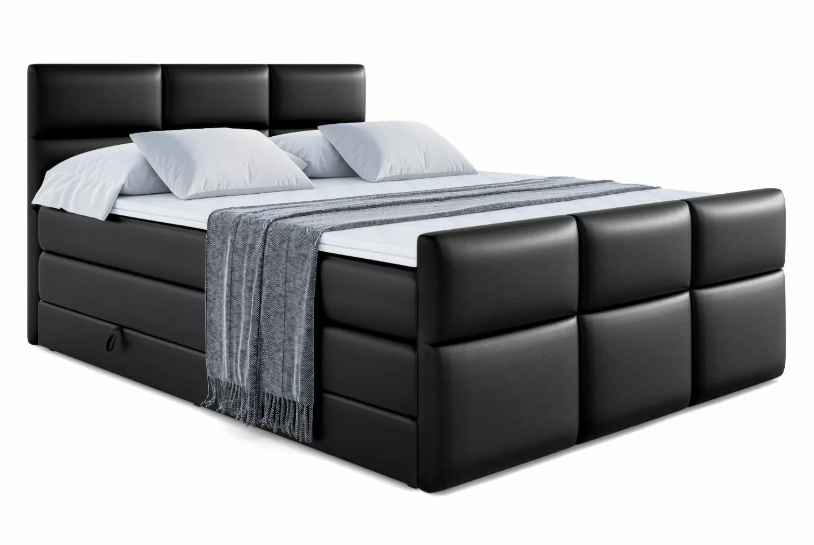 ALTDECOR Boxspringbett OHIO-Z KING (Multipocket-Matratze H4, günstig online kaufen