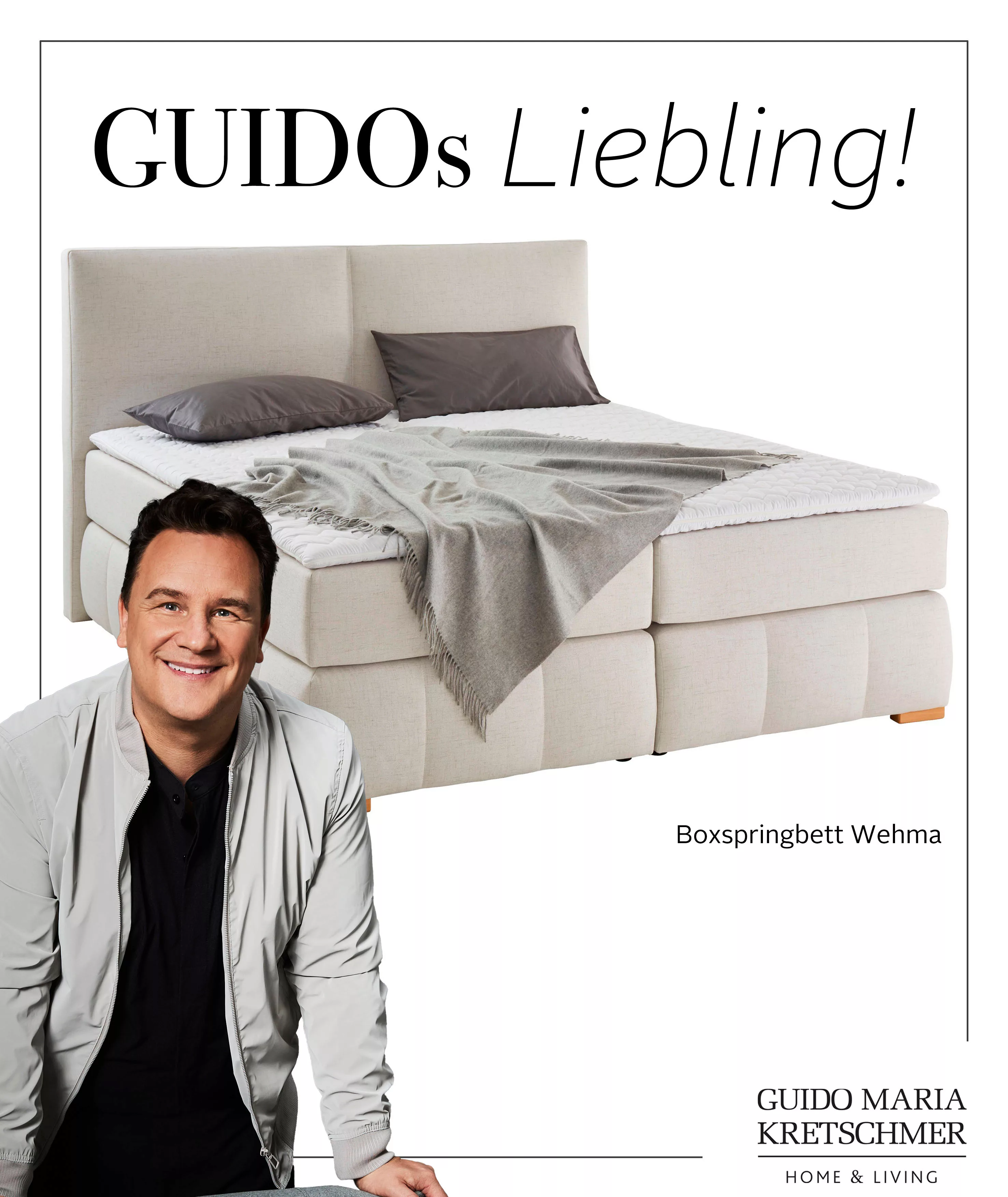 Guido Maria Kretschmer Home&Living Boxspringbett "Wehma", inkl. Topper in 3 günstig online kaufen