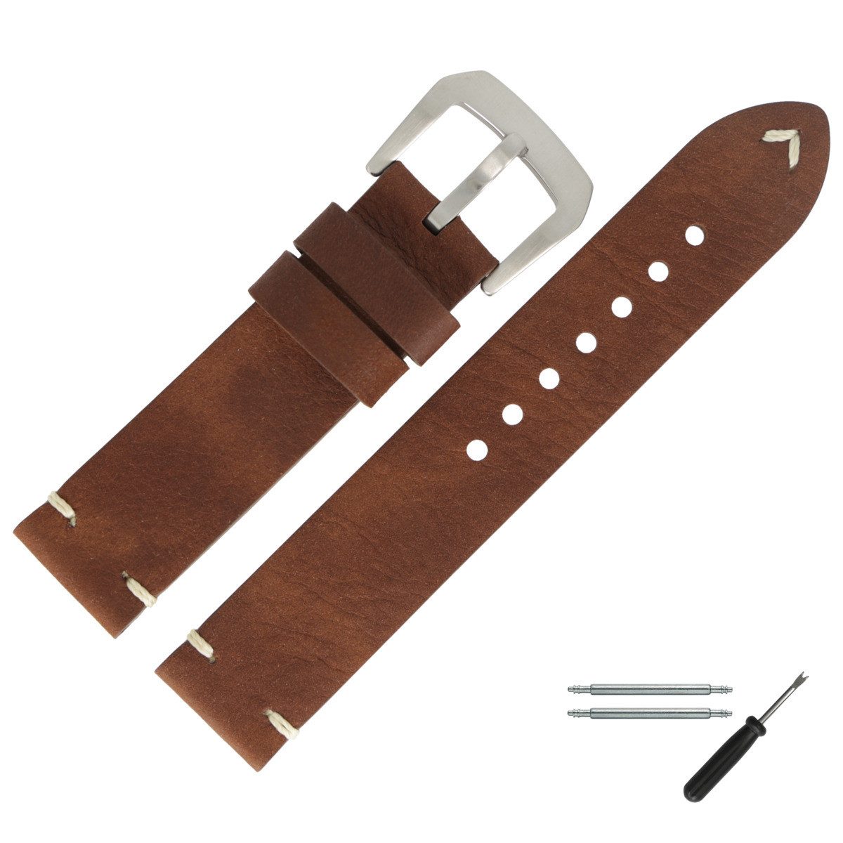 MARBURGER Uhrenarmband 20mm Leder günstig online kaufen