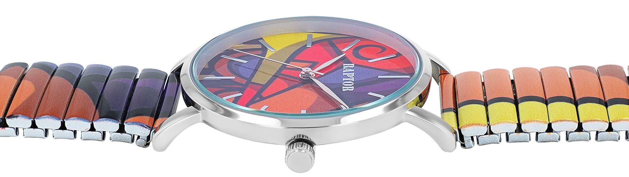 Raptor Quarzuhr Colorful Edition mit Edelstahlzugarmband, günstig online kaufen