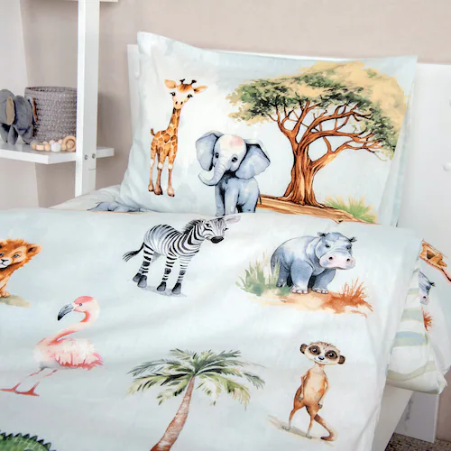 Baby Best Babybettwäsche »BabyBest Elephant«, Flanellbettwäsche günstig online kaufen