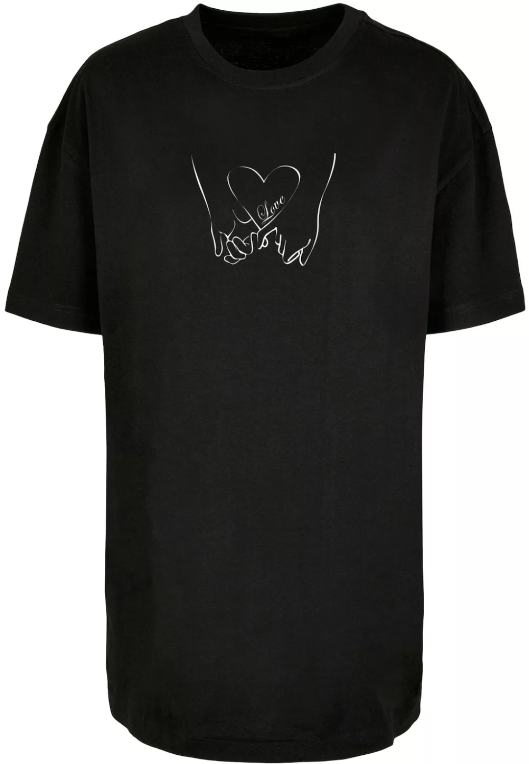 Merchcode T-Shirt "Merchcode Damen Ladies Love 2 Oversized Boyfriend Tee" günstig online kaufen