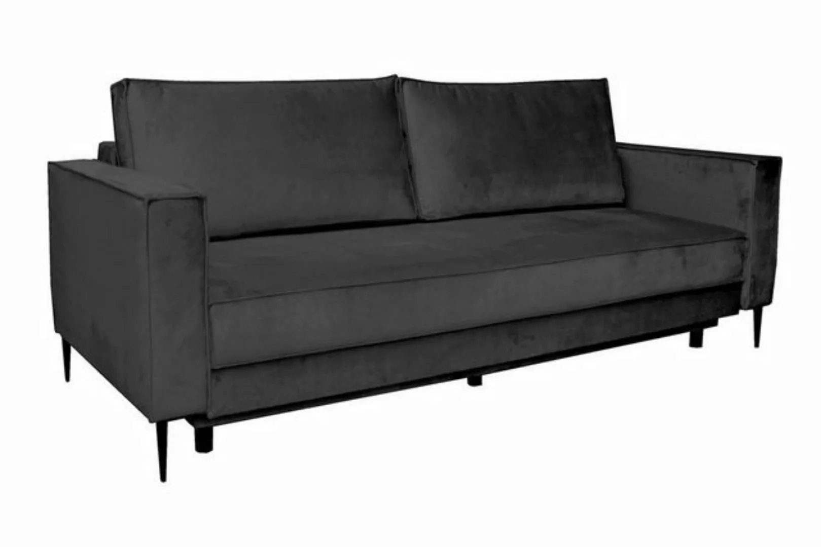 daslagerhaus living Big-Sofa Schlafsofa Tori Samt Stoff günstig online kaufen