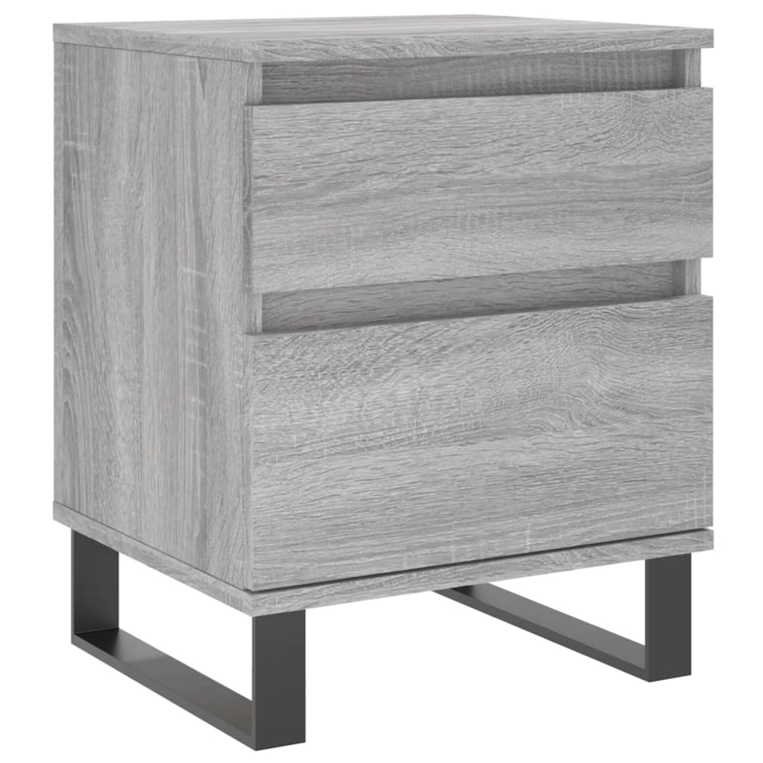 vidaXL Nachttisch Grau Sonoma 40x35x50 cm Holzwerkstoff Modell 4 günstig online kaufen