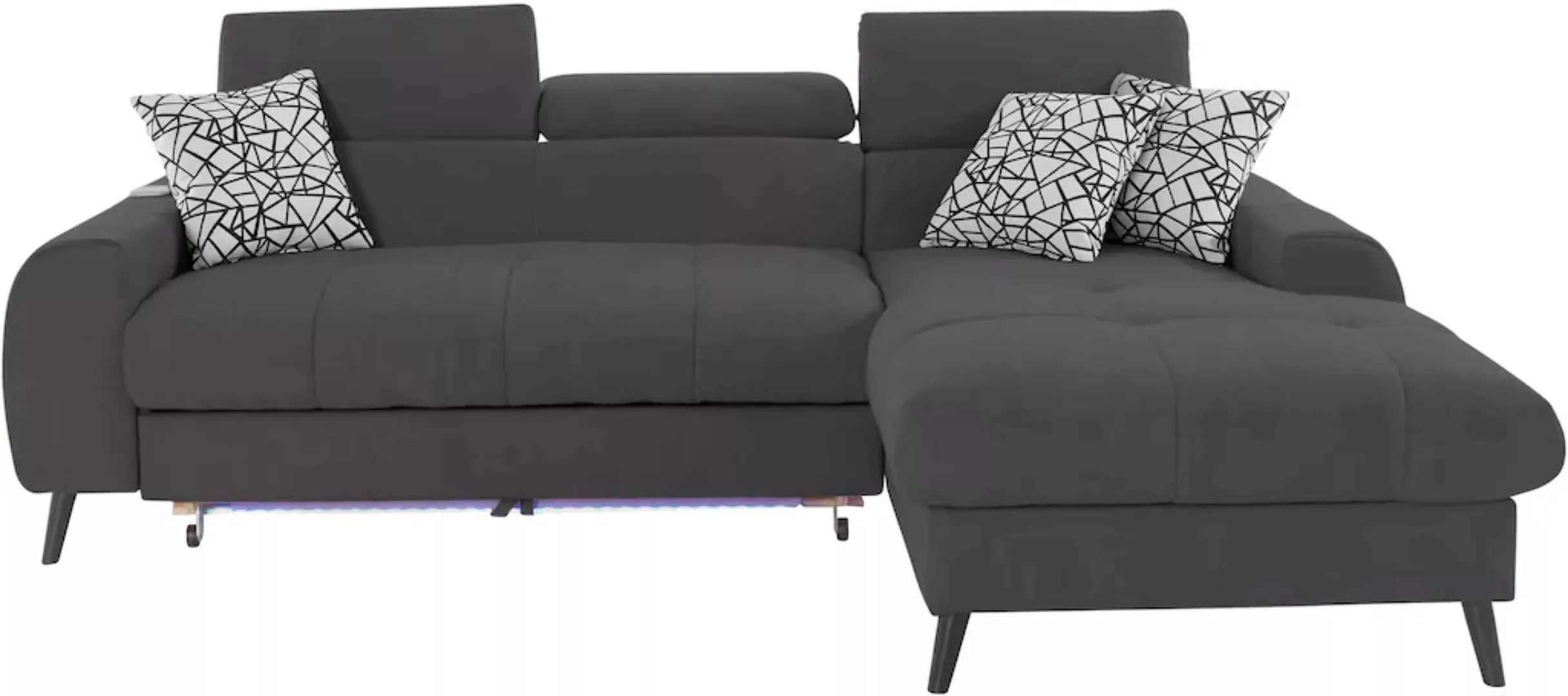 COTTA Ecksofa "Mia L-Form", 3-tlg.-Kissen-Set, Recamiere, wahlweise mit ode günstig online kaufen