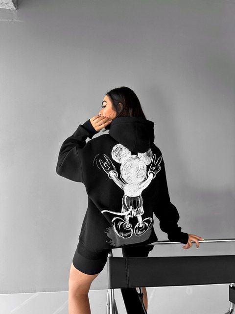 Abluka Hoodie OVERSIZE MOUSE FLEECE HOODIE günstig online kaufen