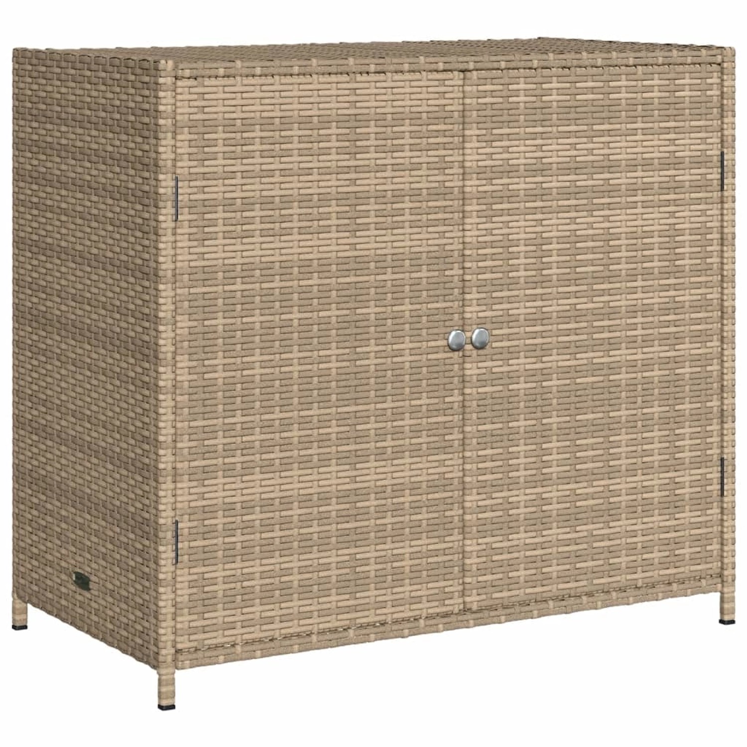 VidaXL Gartenschrank Beige 83x45x76 cm Poly Rattan günstig online kaufen