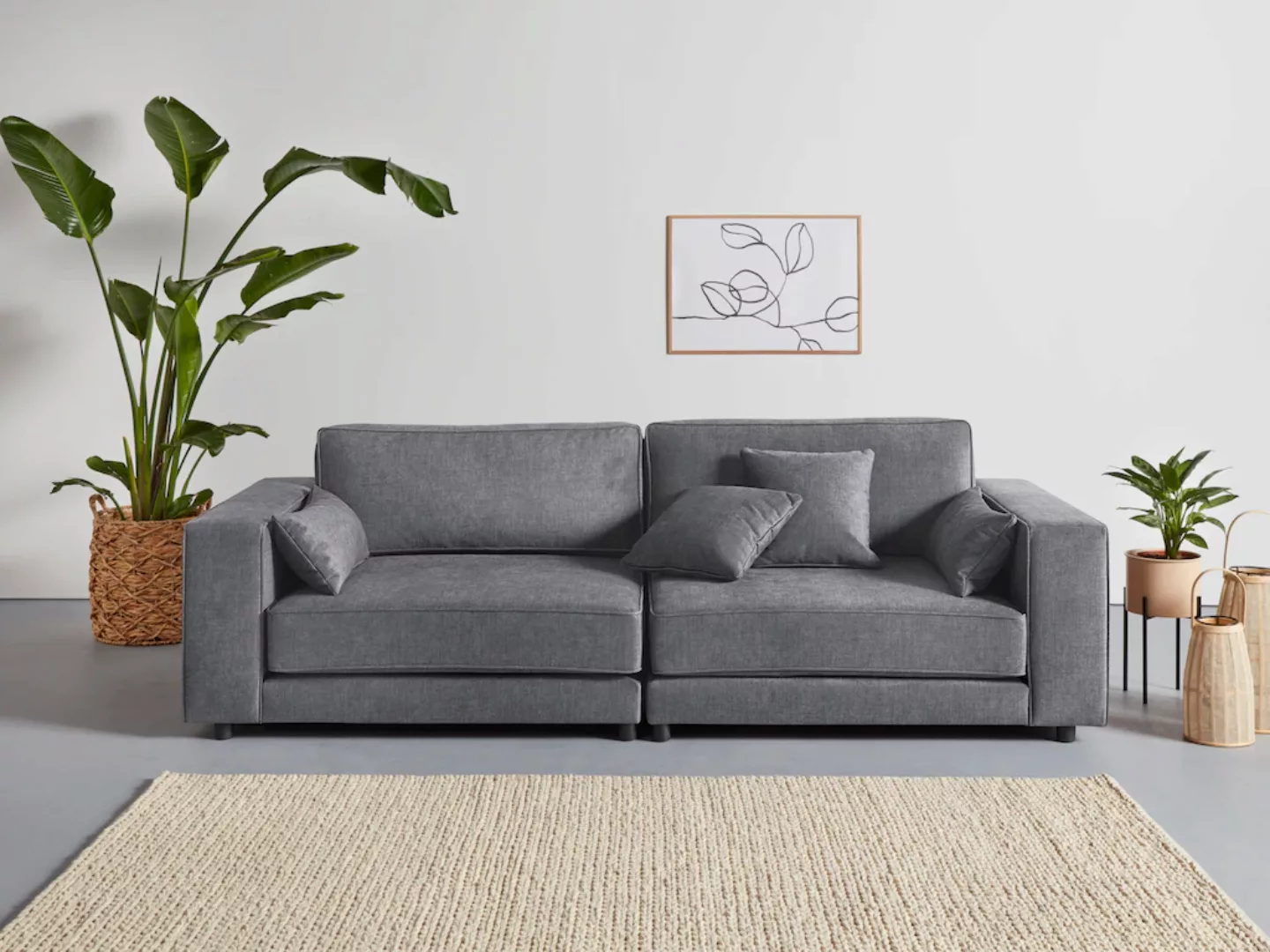 OTTO products 3-Sitzer "Grenette", Modulsofa, im Baumwoll-/Leinenmix oder a günstig online kaufen