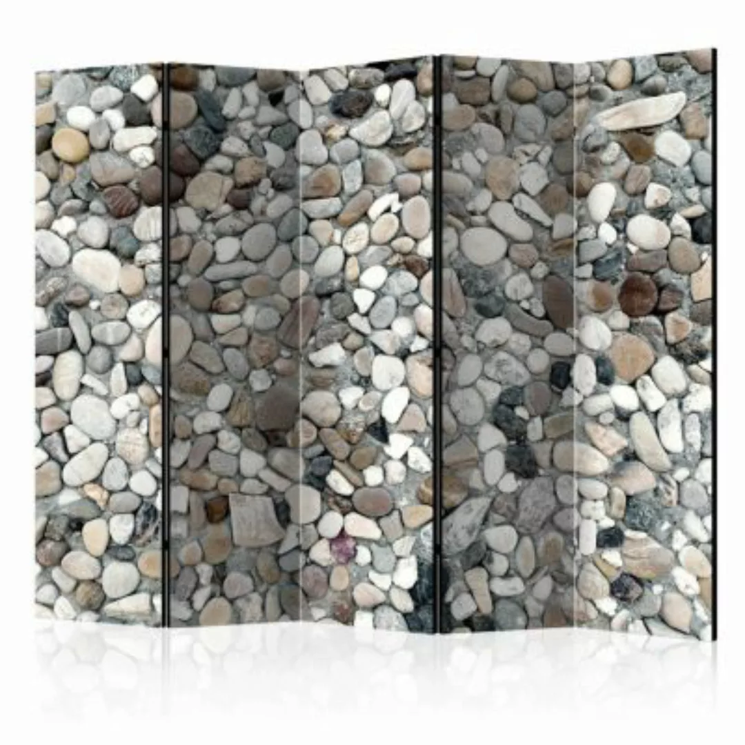 artgeist Paravent Beach Pebbles II [Room Dividers] mehrfarbig Gr. 225 x 172 günstig online kaufen