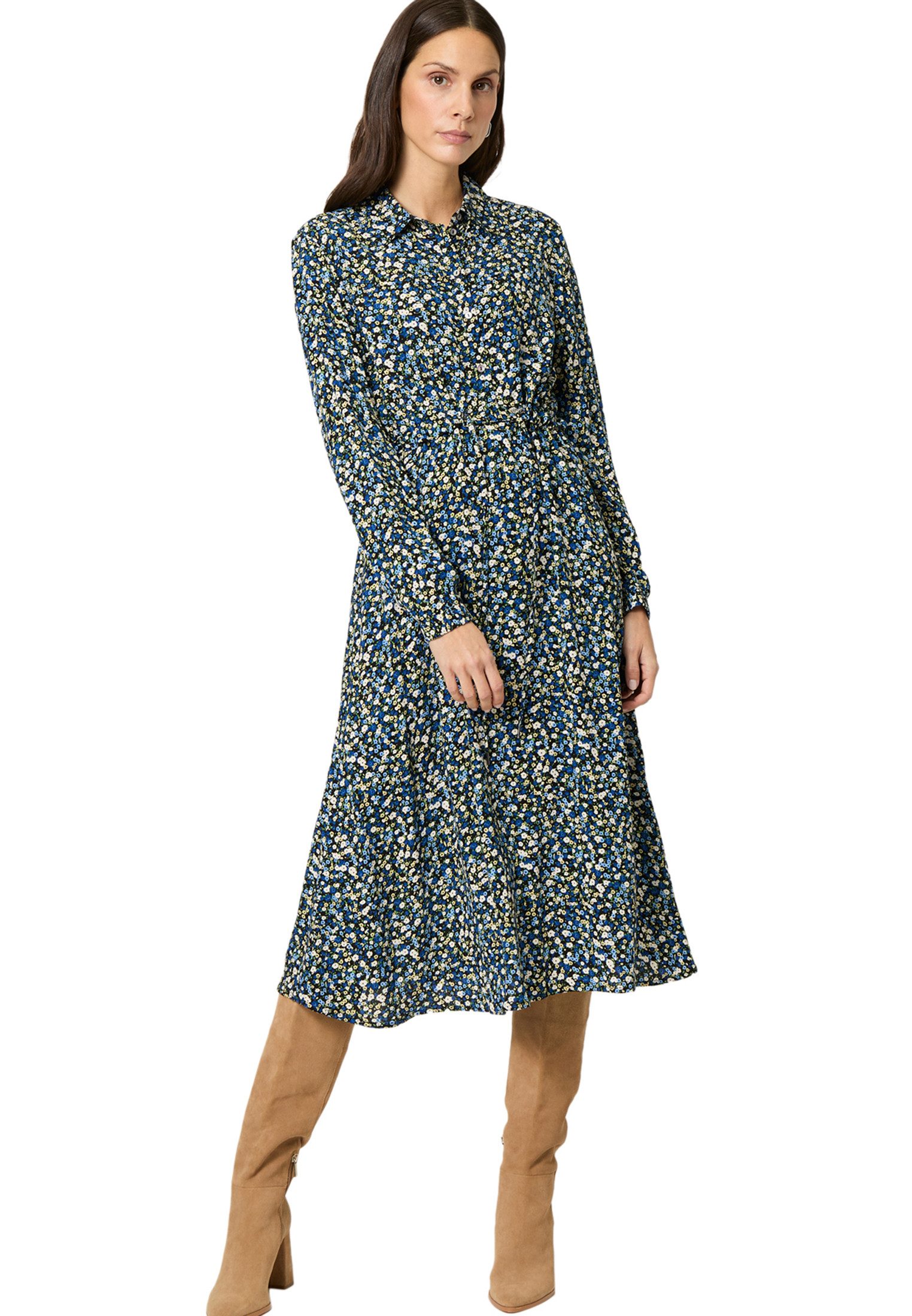 Zero Druckkleid zero Damen Crepè-Kleid mit günstig online kaufen