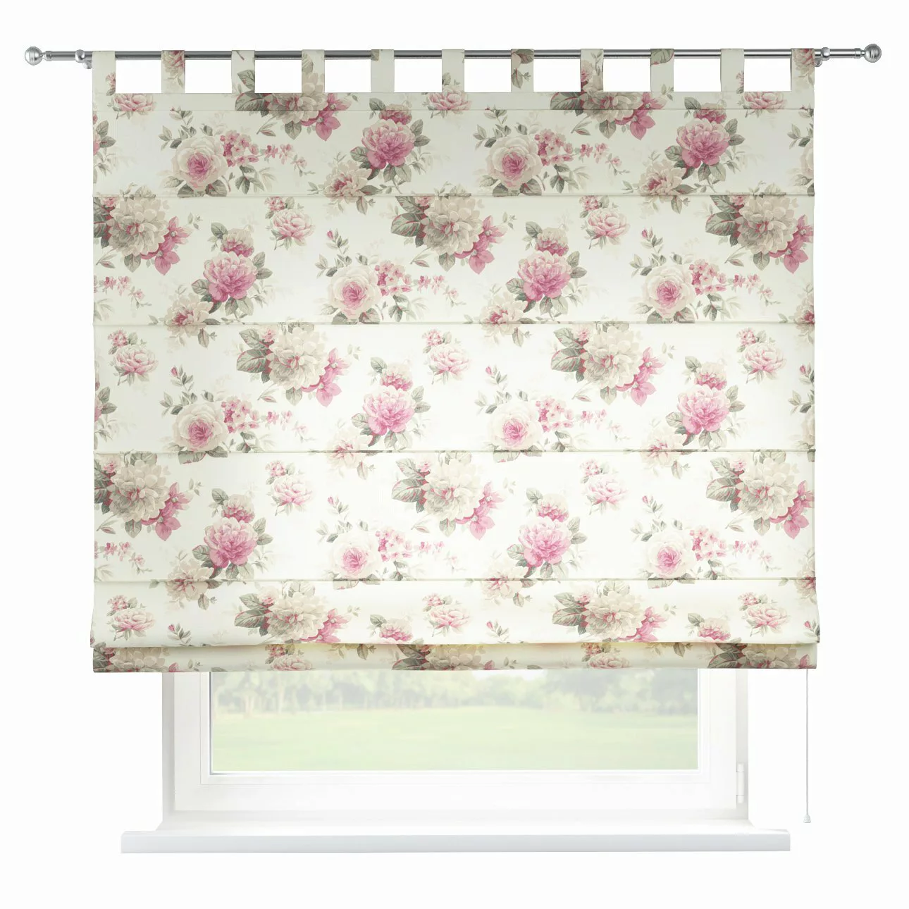 Dekoria Raffrollo Verona, beige- rosa, 120 x 160 cm günstig online kaufen