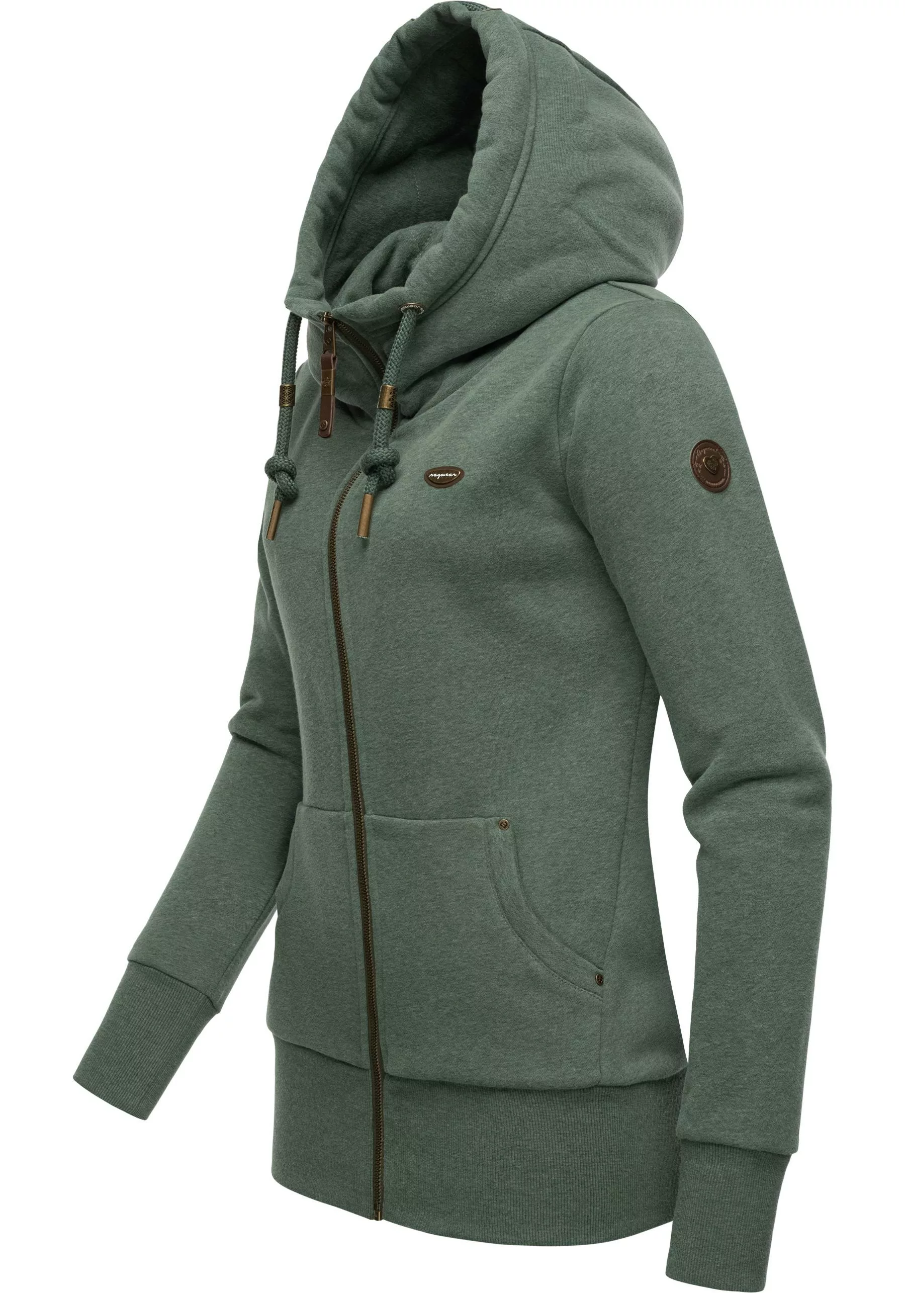 Ragwear Sweatjacke "Neska Zip", sportlicher Damen Hoodie mit Kapuze günstig online kaufen