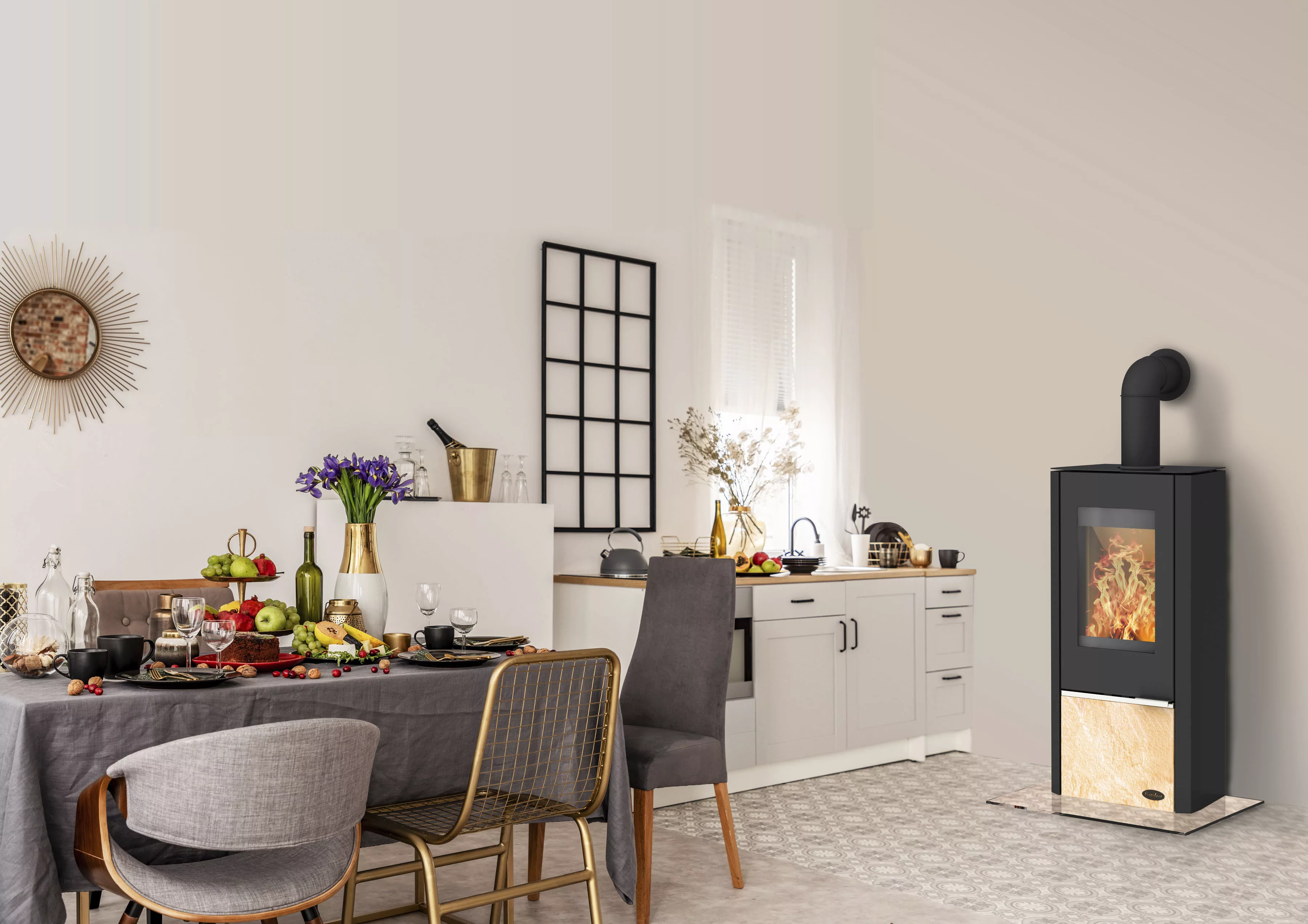 Fireplace Kaminofen »Kingstone Sandstein«, Außenluftanschluss günstig online kaufen