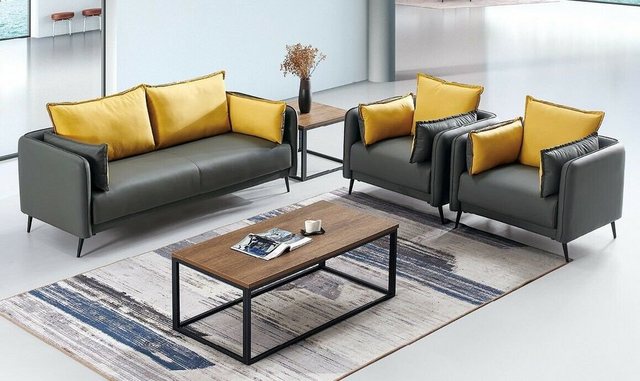 JVmoebel Sofa Luxus Büromöbel Einrichtung Wohnlandschaft Sofa 3+1 Neu, Made günstig online kaufen