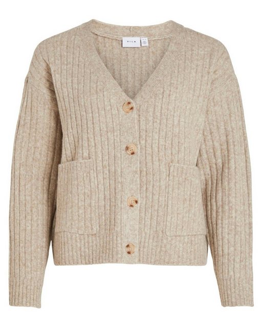 Vila Cardigan Damen Strickjacke VIIRINA V-NECK KNIT CARDIGAN (1-tlg) günstig online kaufen