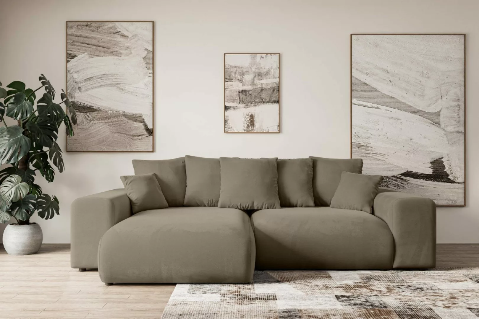 ALTDECOR Ecksofa ESKAR-L, Couch mit Schlaffunktion, günstig online kaufen