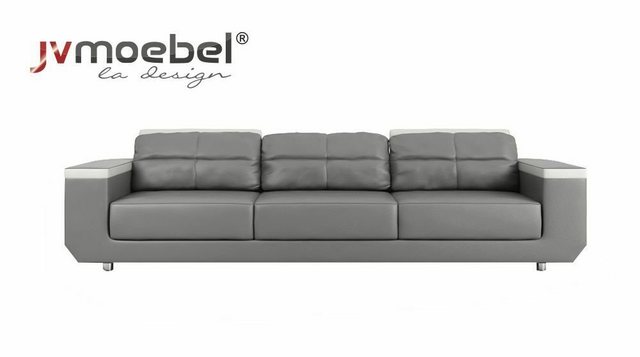 JVmoebel Sofa Luxus Grauer Dreisitzer mit Bettfunktion stilvolles Sofa Neu, günstig online kaufen