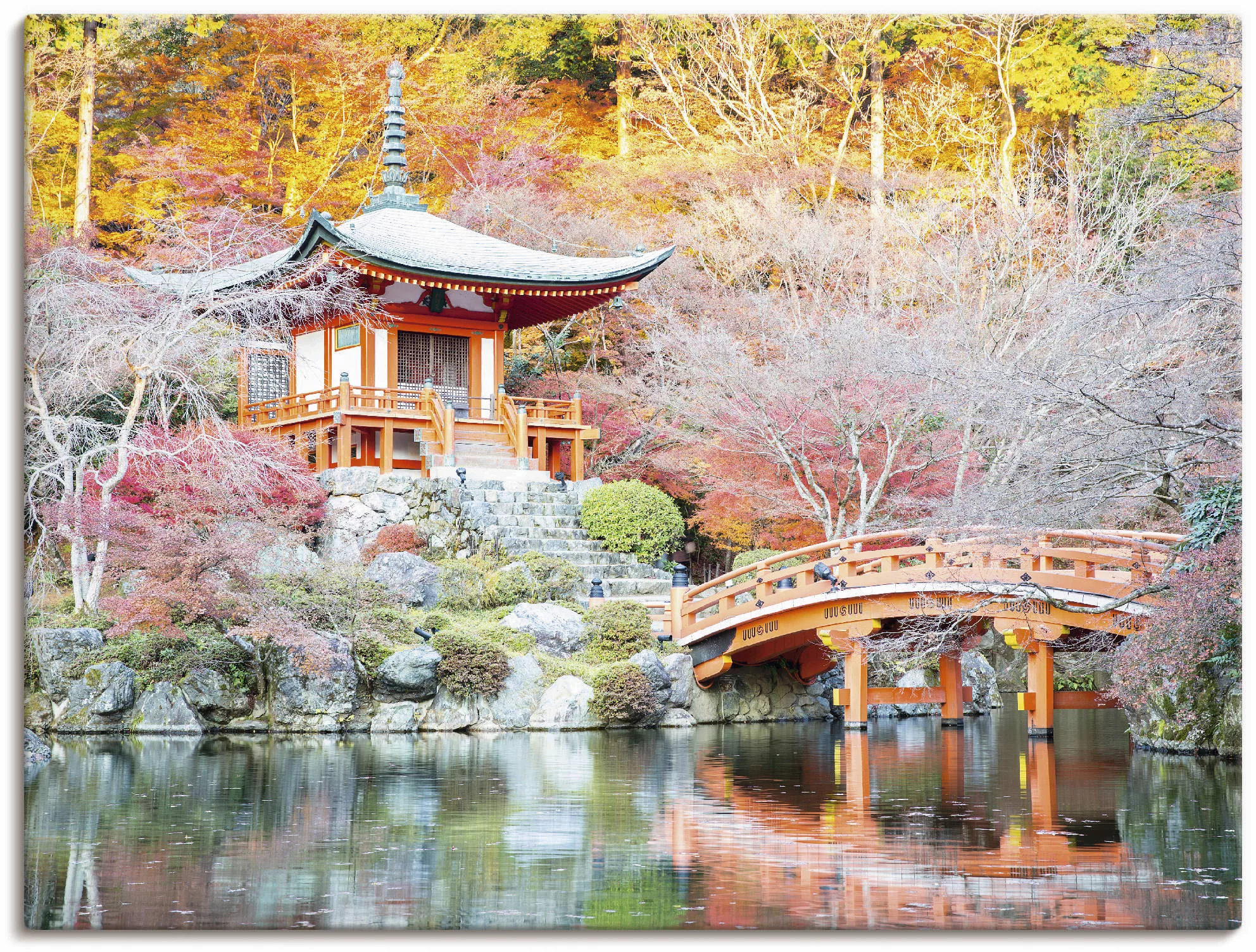 Artland Wandbild »Shingo Buddhistischer Tempel«, Gebäude, (1 St.), als Lein günstig online kaufen