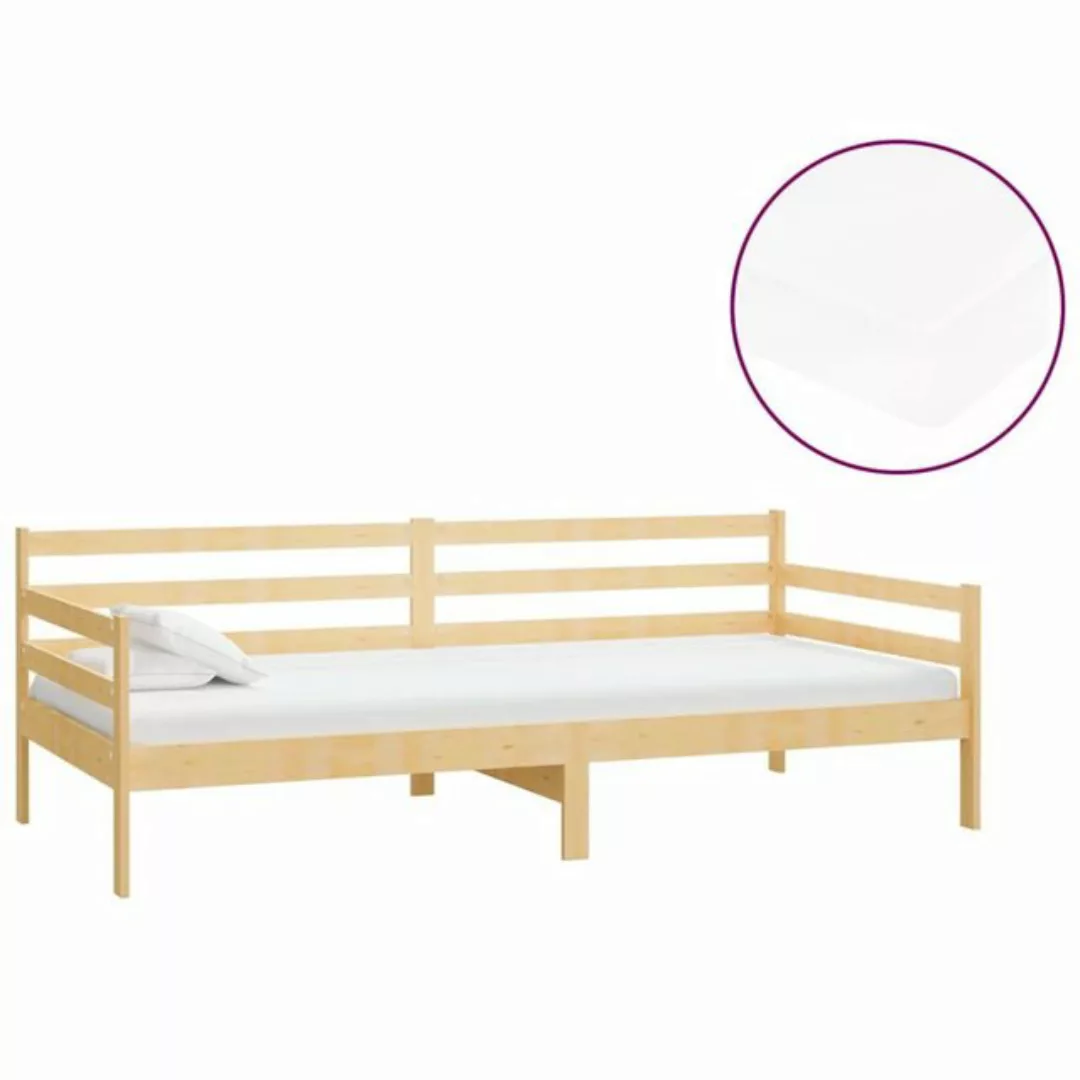 furnicato Bett Tagesbett mit Matratze 90x200 cm Kiefer Massivholz günstig online kaufen