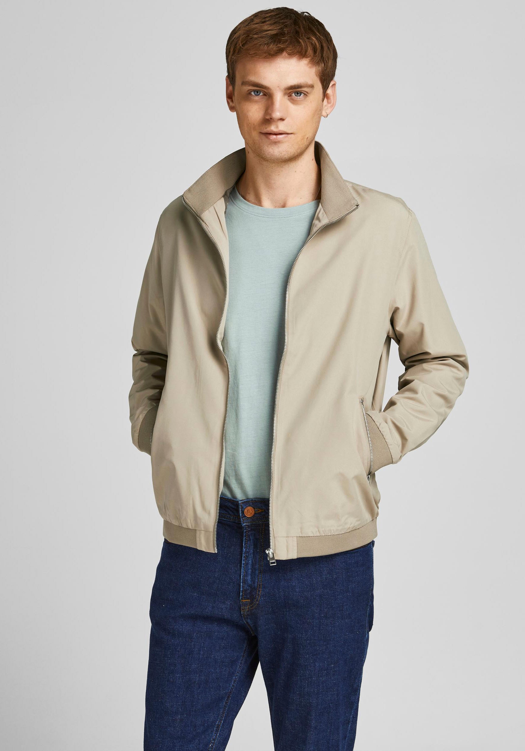 Jack & Jones  Herren-Jacke JJERUSH HARRINGTON BOMBER günstig online kaufen