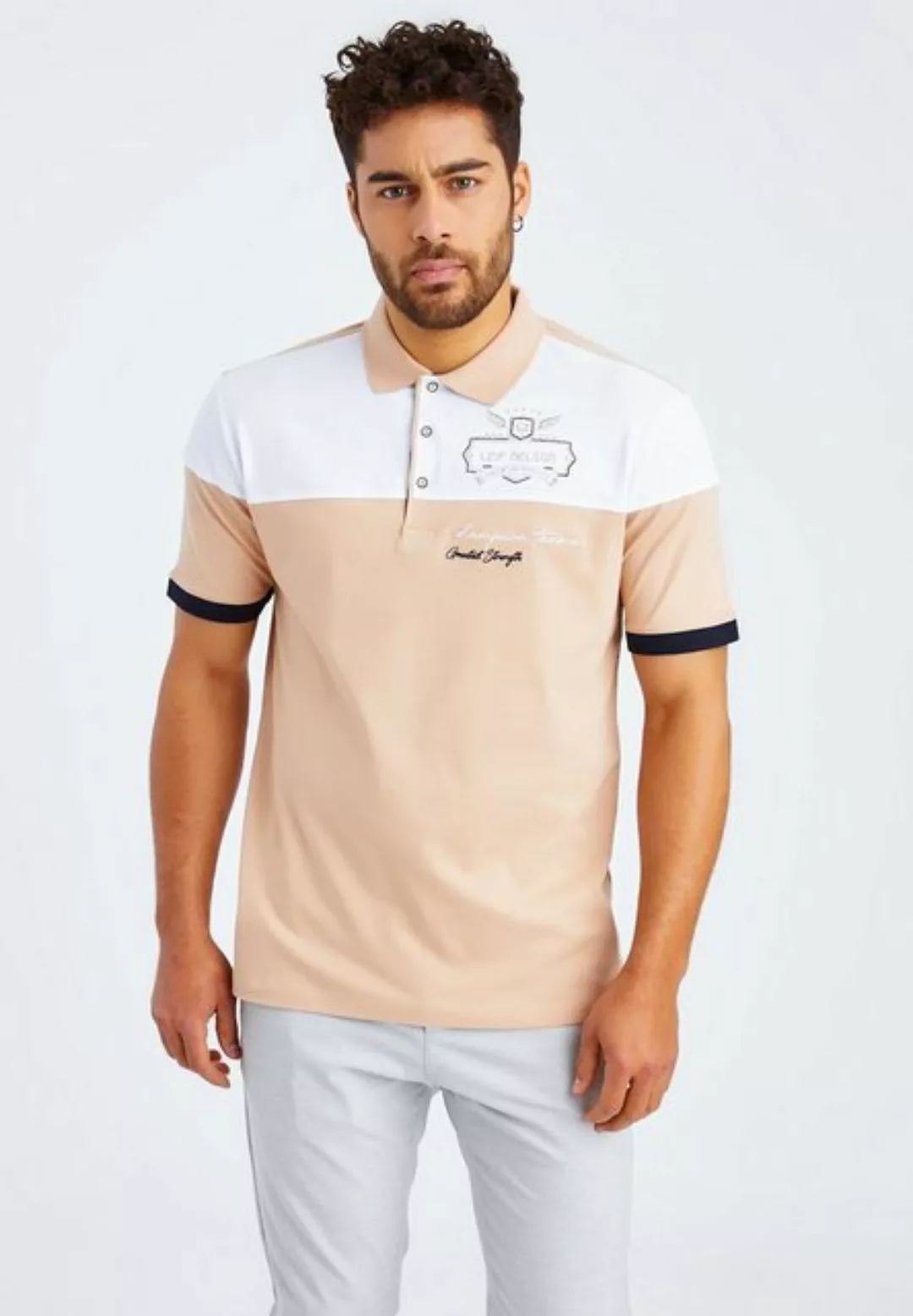 Leif Nelson Poloshirt Herren T-Shirt Polo LN-55615 günstig online kaufen