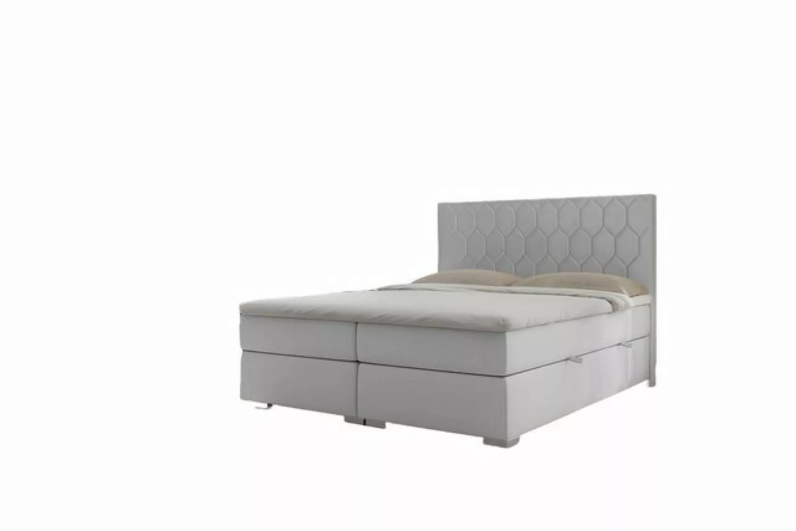 Xlmoebel Bett Hotel Doppelbett Deluxe in Grau mit Boxspring-Design, Polster günstig online kaufen