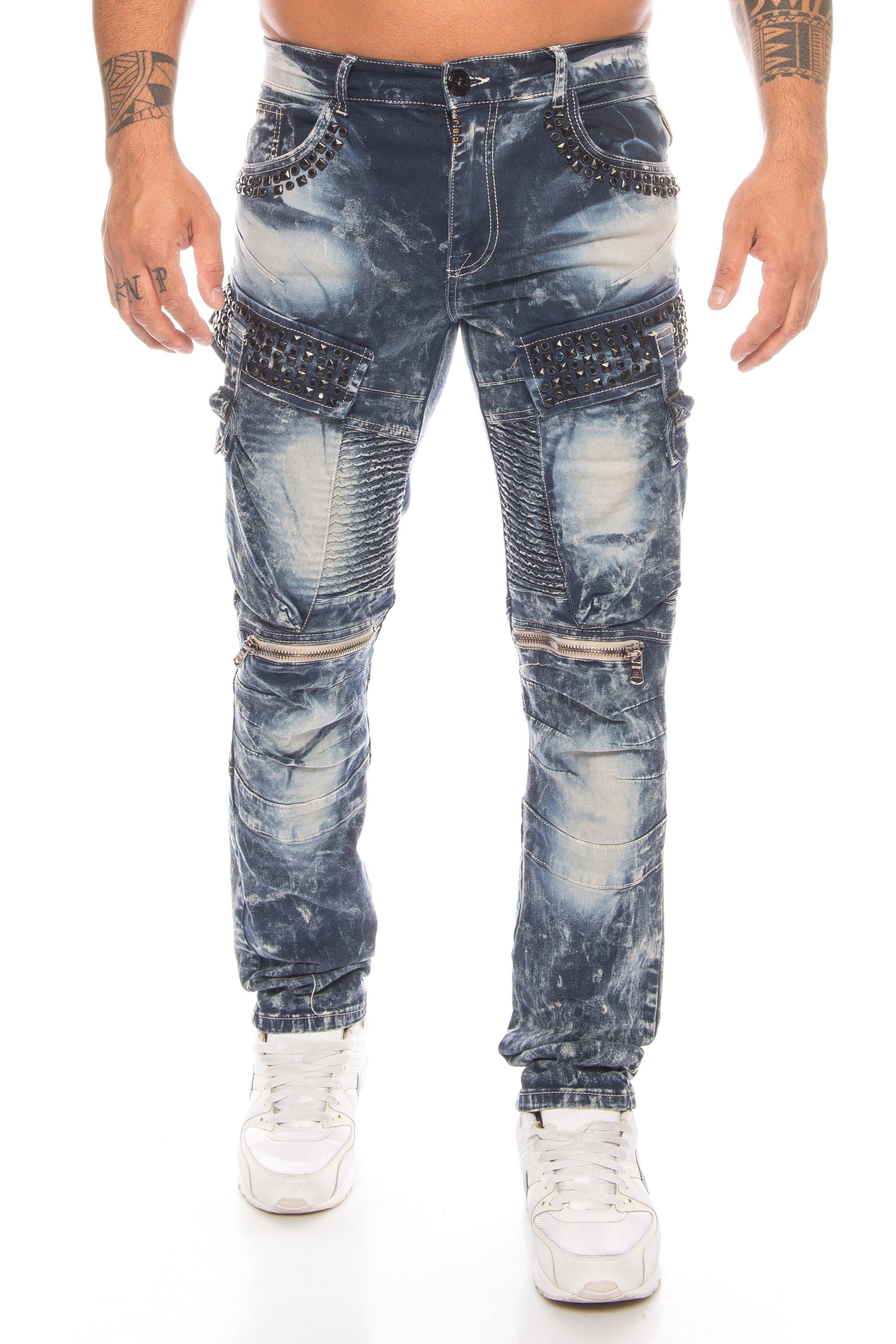 Cipo & Baxx Slim-fit-Jeans Herren Cargo günstig online kaufen