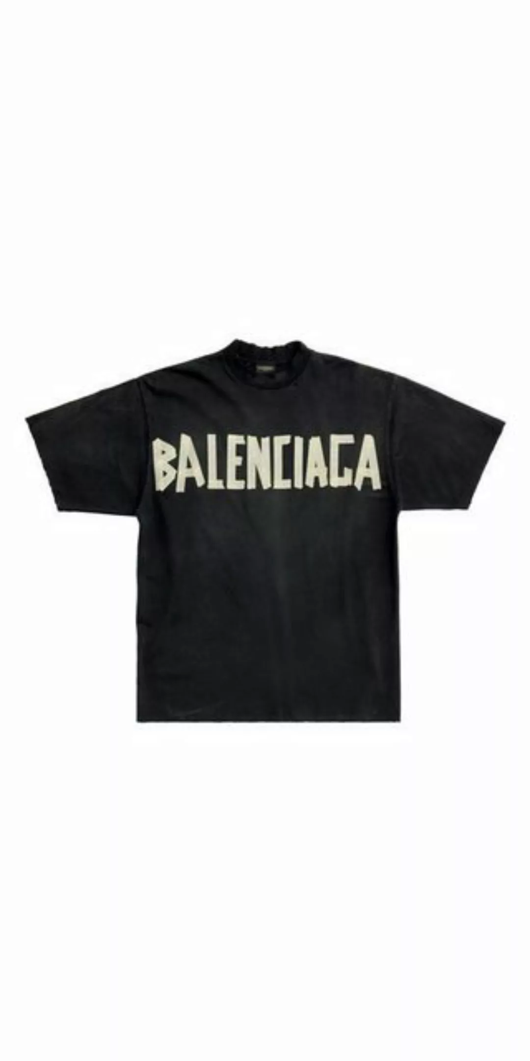 Balenciaga Print-Shirt Balenciaga Tape Optik T-Shirt Schwarz Unisex S günstig online kaufen