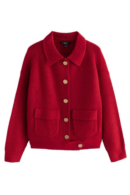 Next Strickjacke Bomberjacke mit Kragen aus Strick (1-tlg) günstig online kaufen