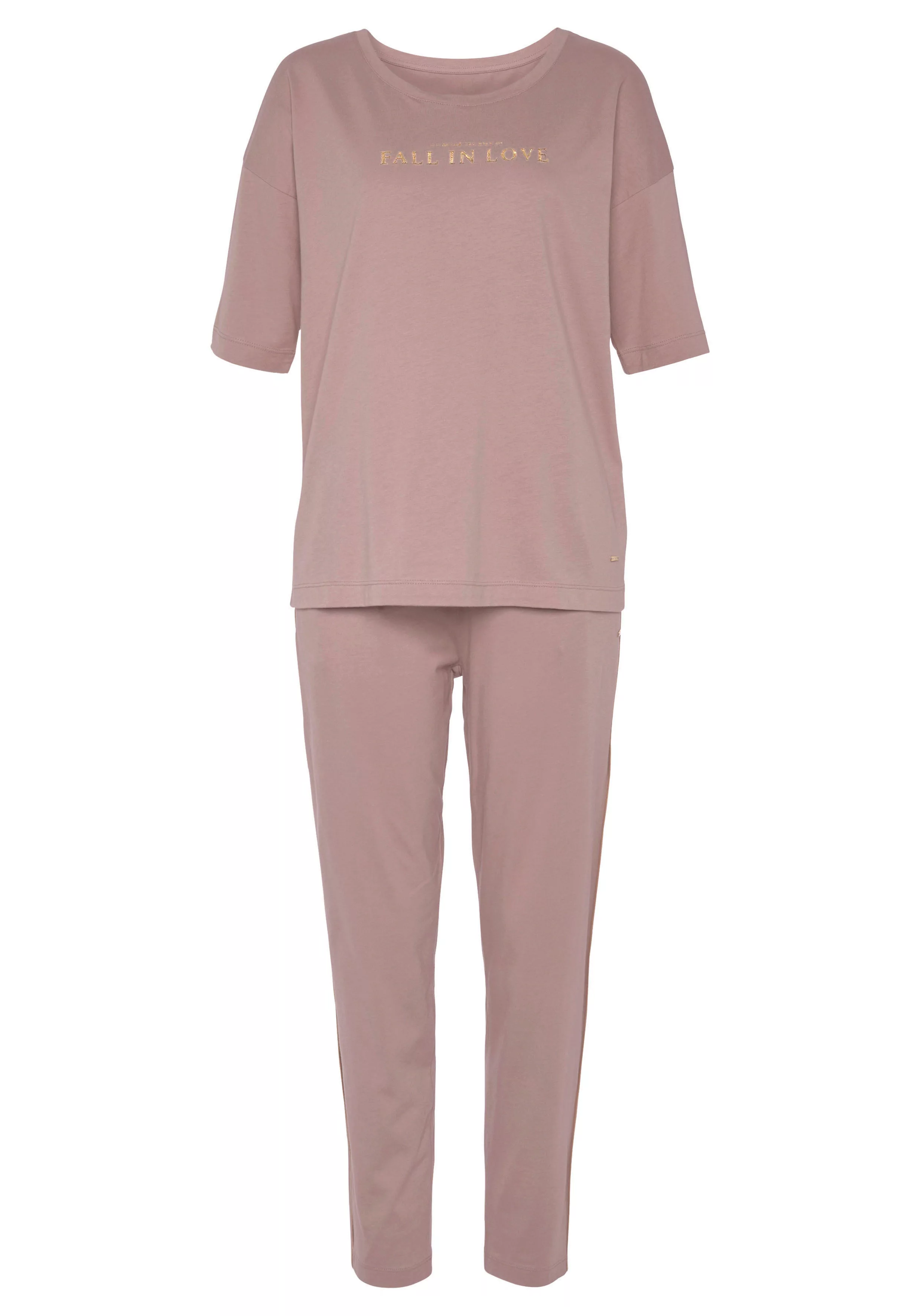 Vivance Dreams Pyjama, (2 tlg.), mit schönem Foildruck günstig online kaufen