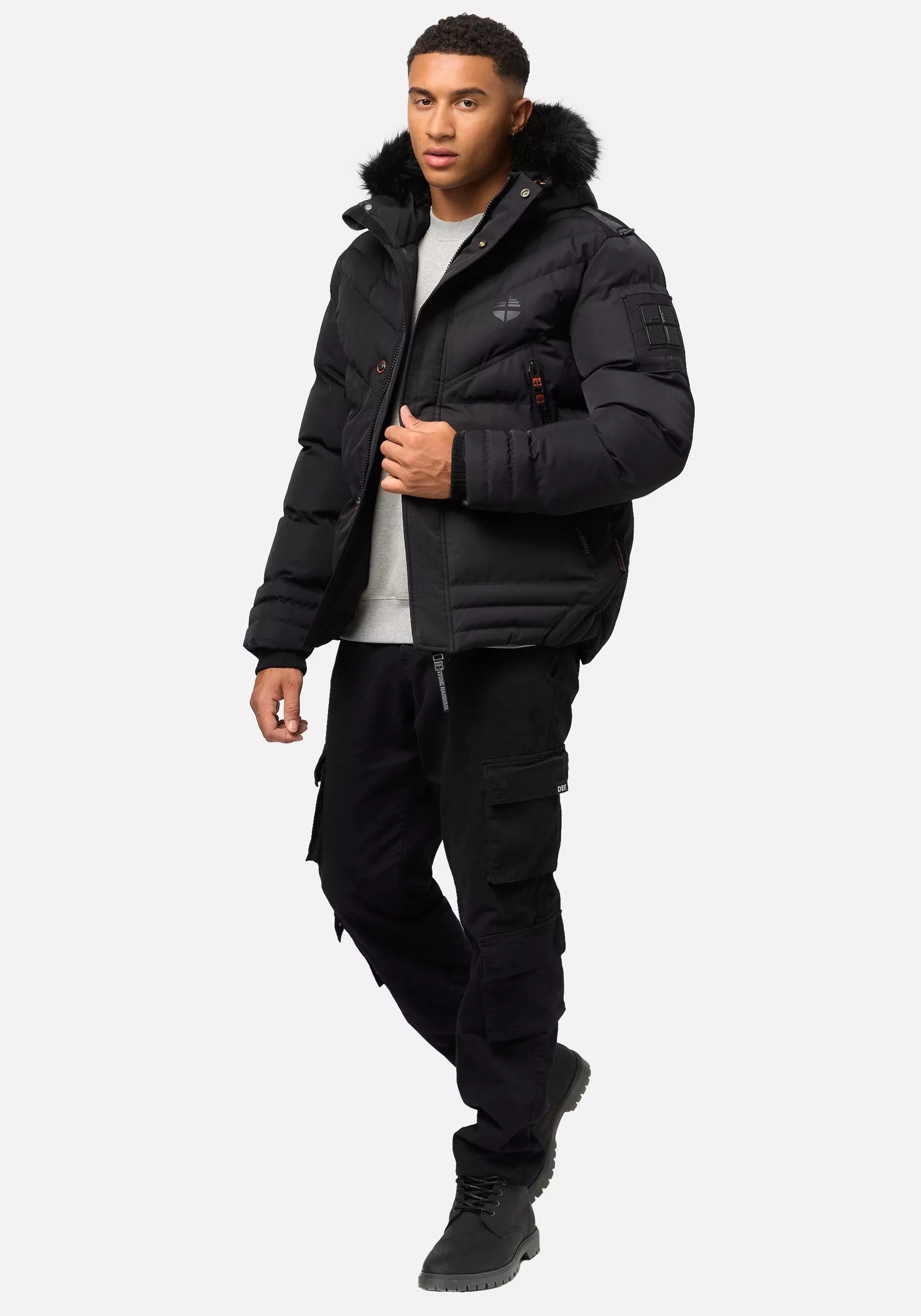 Stone Harbour Steppjacke "Romaan", mit Kapuze, gesteppte Winterjacke mit Ka günstig online kaufen