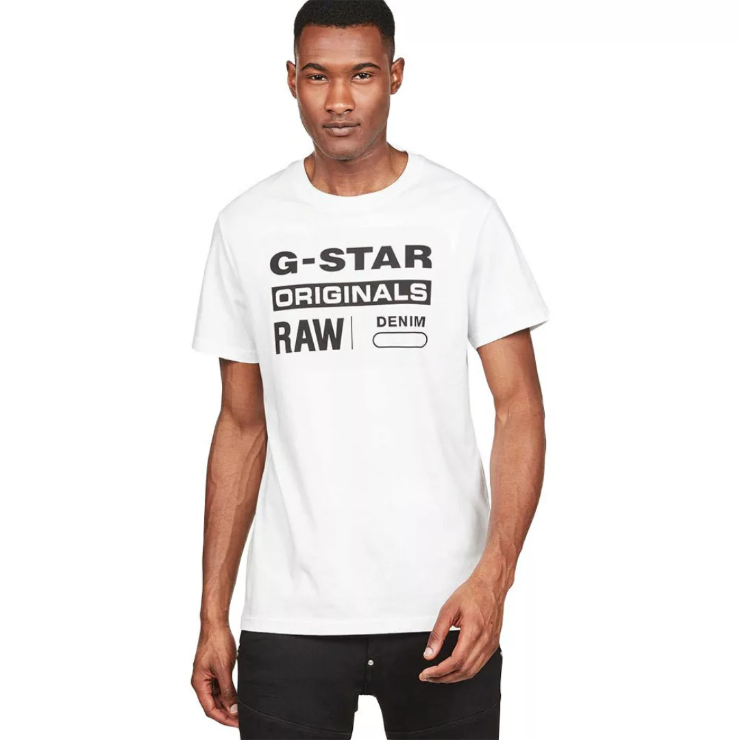 G-star Graphic 8 Gerippter Kragen 2XS White günstig online kaufen