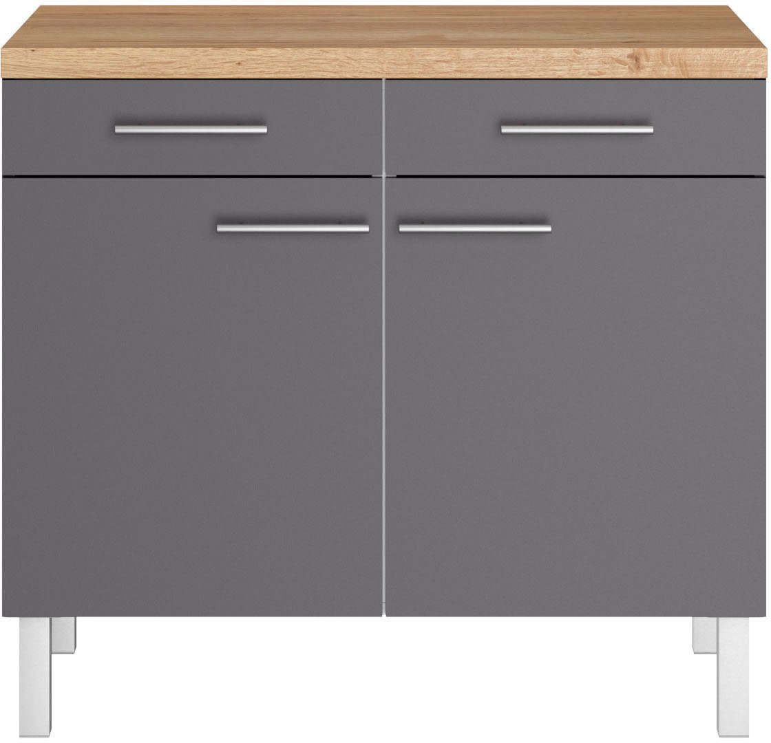 OPTIFIT Unterschrank, Breite 100 cm, 2 Türen, 2 Schubkästen günstig online kaufen