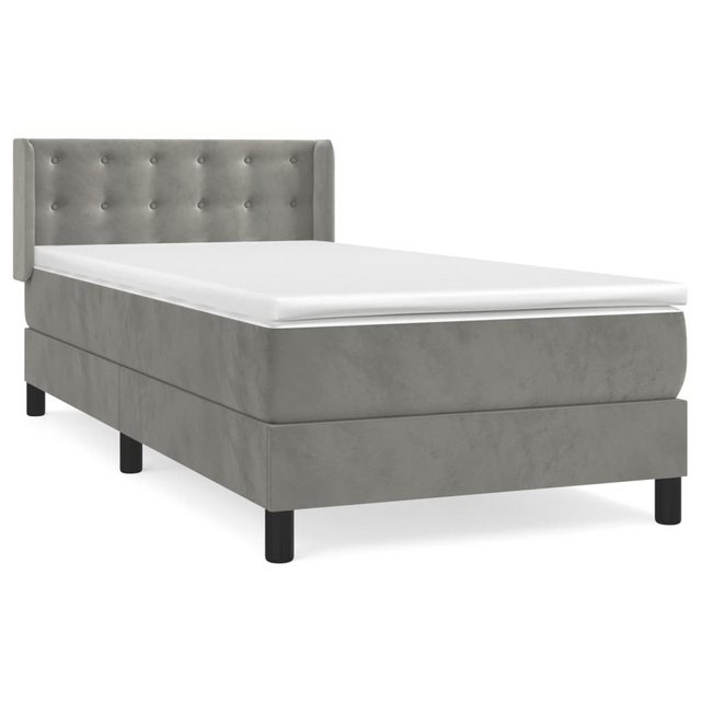 vidaXL Boxspringbett Bett Boxspringbett mit Matratze & Topper Samt verschie günstig online kaufen