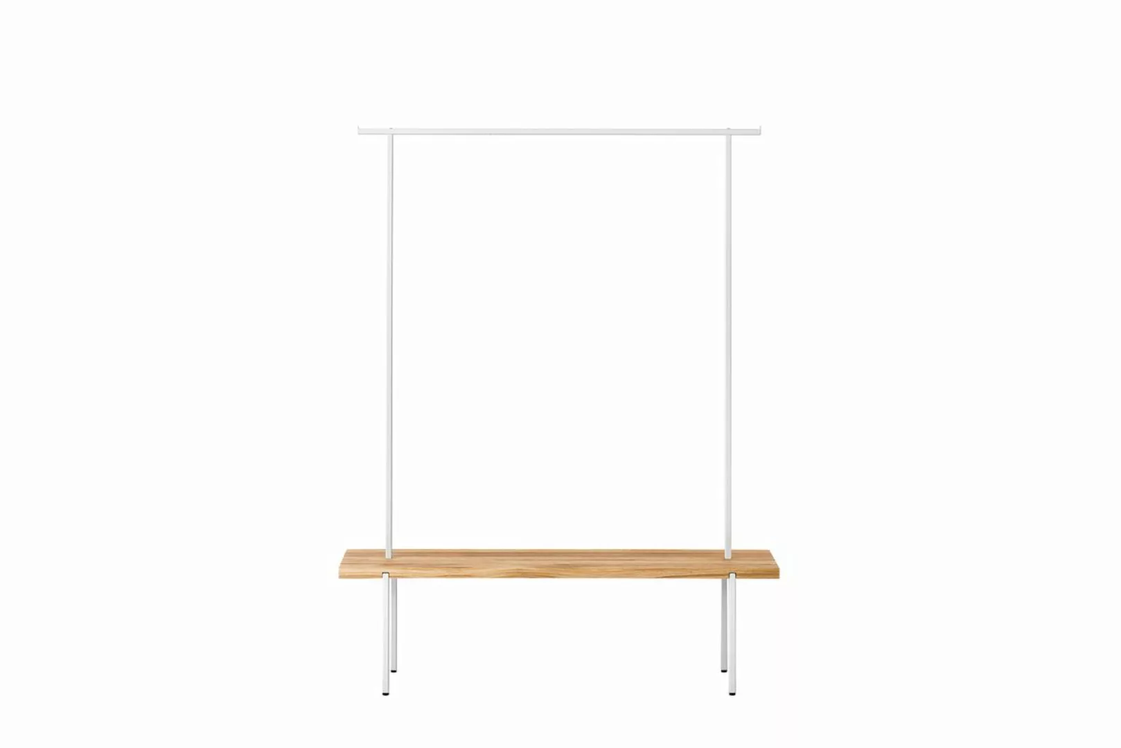 Garderobe Eiche 01 L 150 x 40 x 190 weiß günstig online kaufen