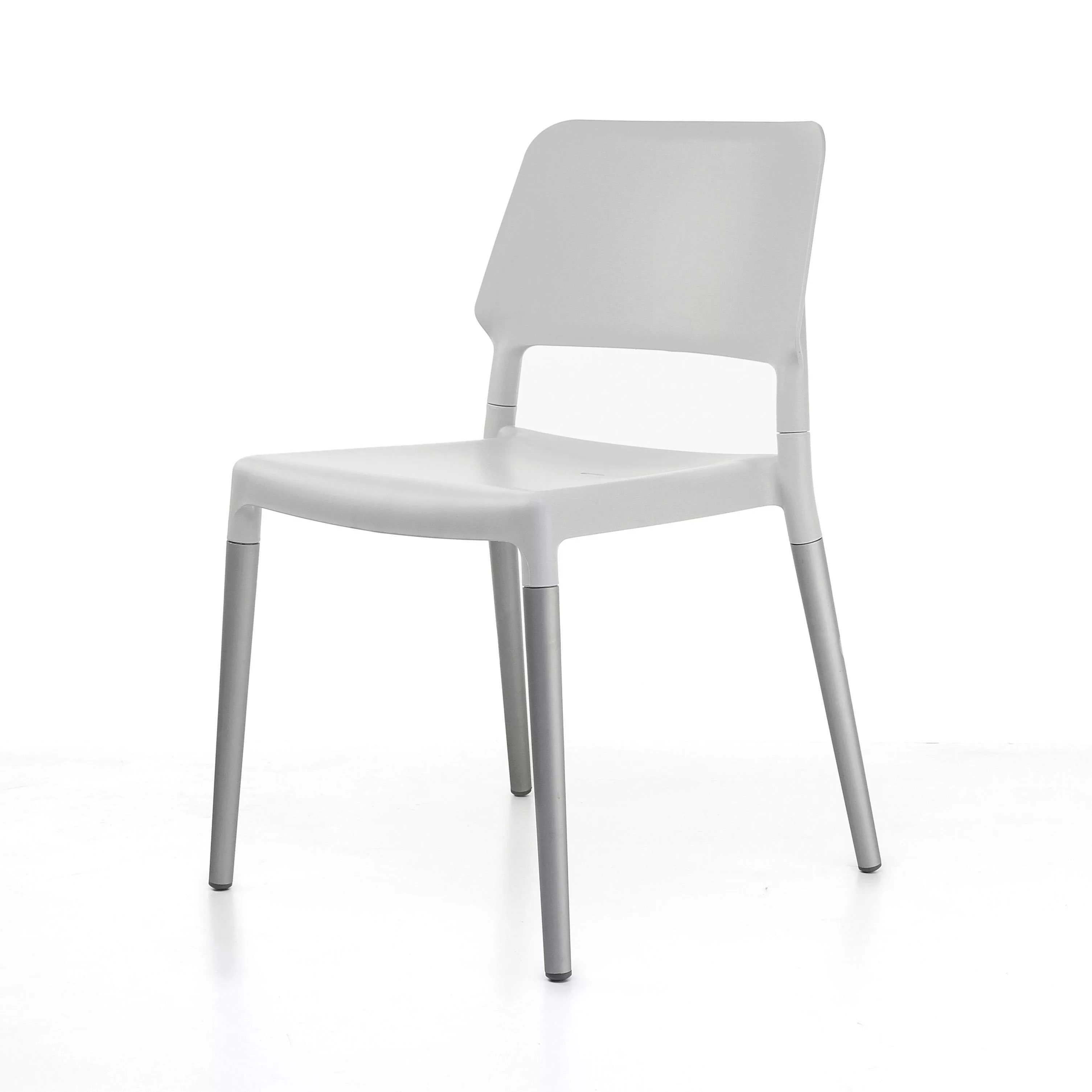 Santa + Cole - Belloch Stuhl - weiß/Gestell aluminium günstig online kaufen