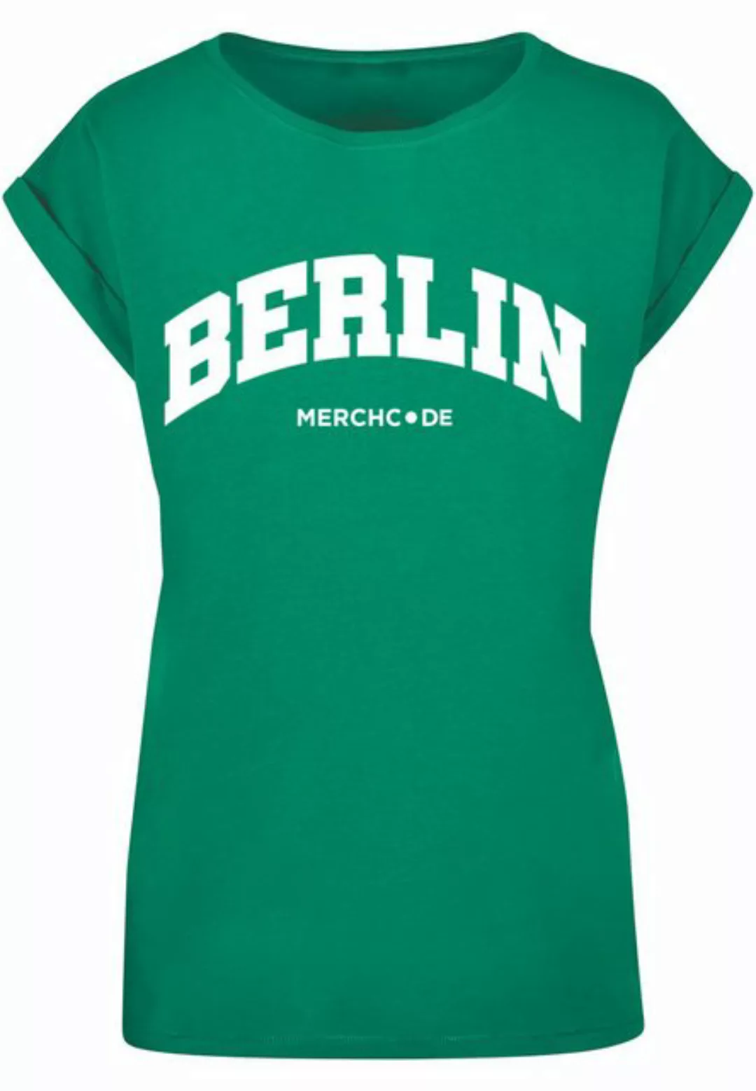 Merchcode T-Shirt Merchcode Damen Ladies Berlin Wording - T-Shirt (1-tlg) günstig online kaufen