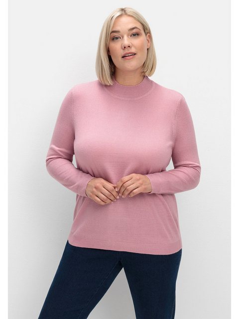 Sheego Stehkragenpullover "Große Größen", in weicher Qualität günstig online kaufen