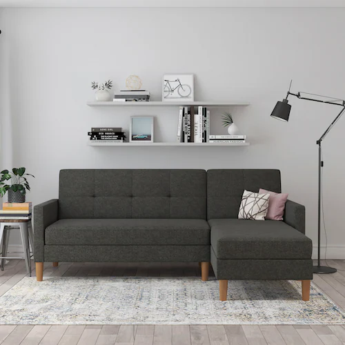 Dorel Home Ecksofa "Lilly, L-Form,", mit Bett-Funktion, Recamiere beidseiti günstig online kaufen