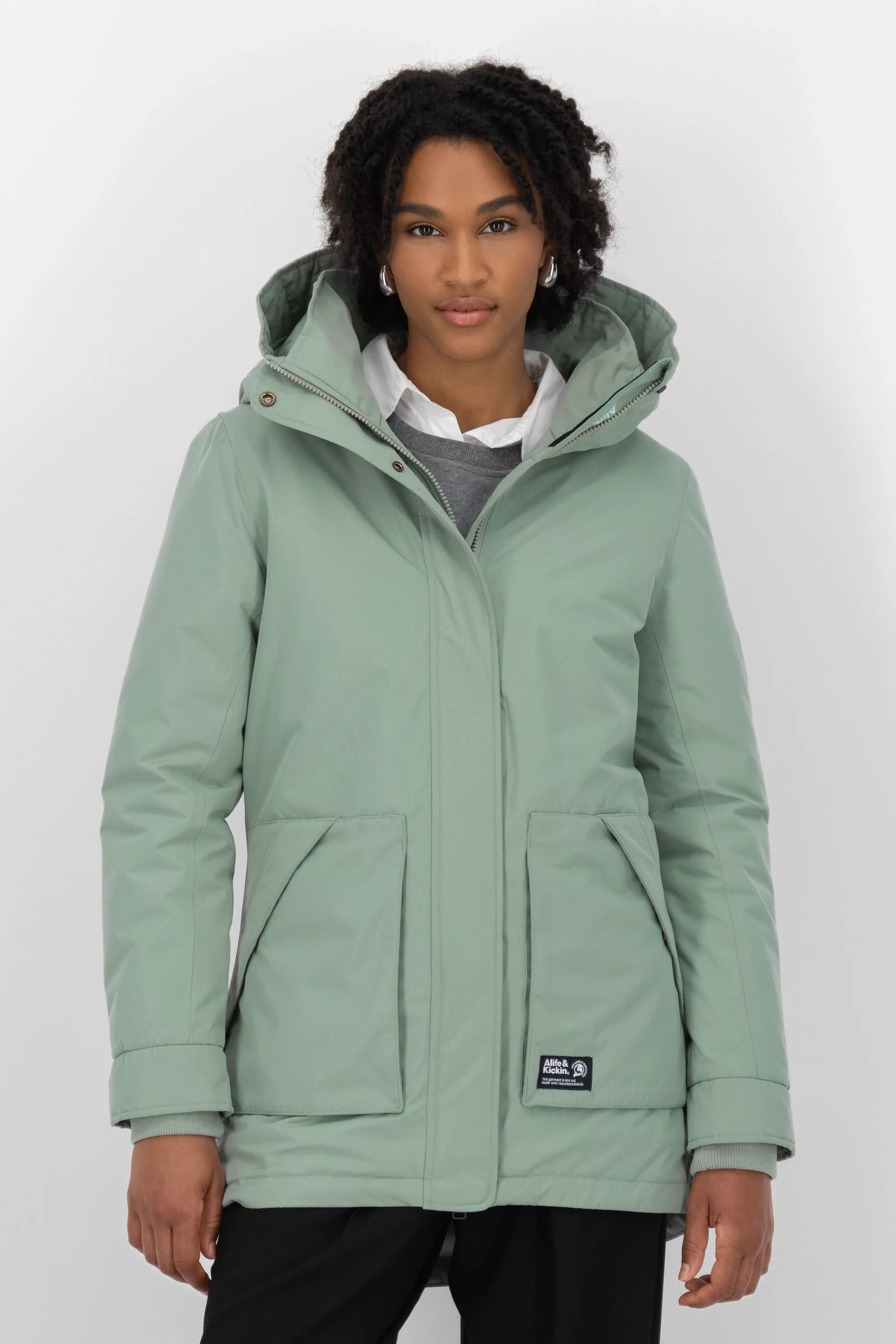 Alife & Kickin Winterjacke "Damen FloraAK A", mit Kapuze, Gefütterte Winter günstig online kaufen