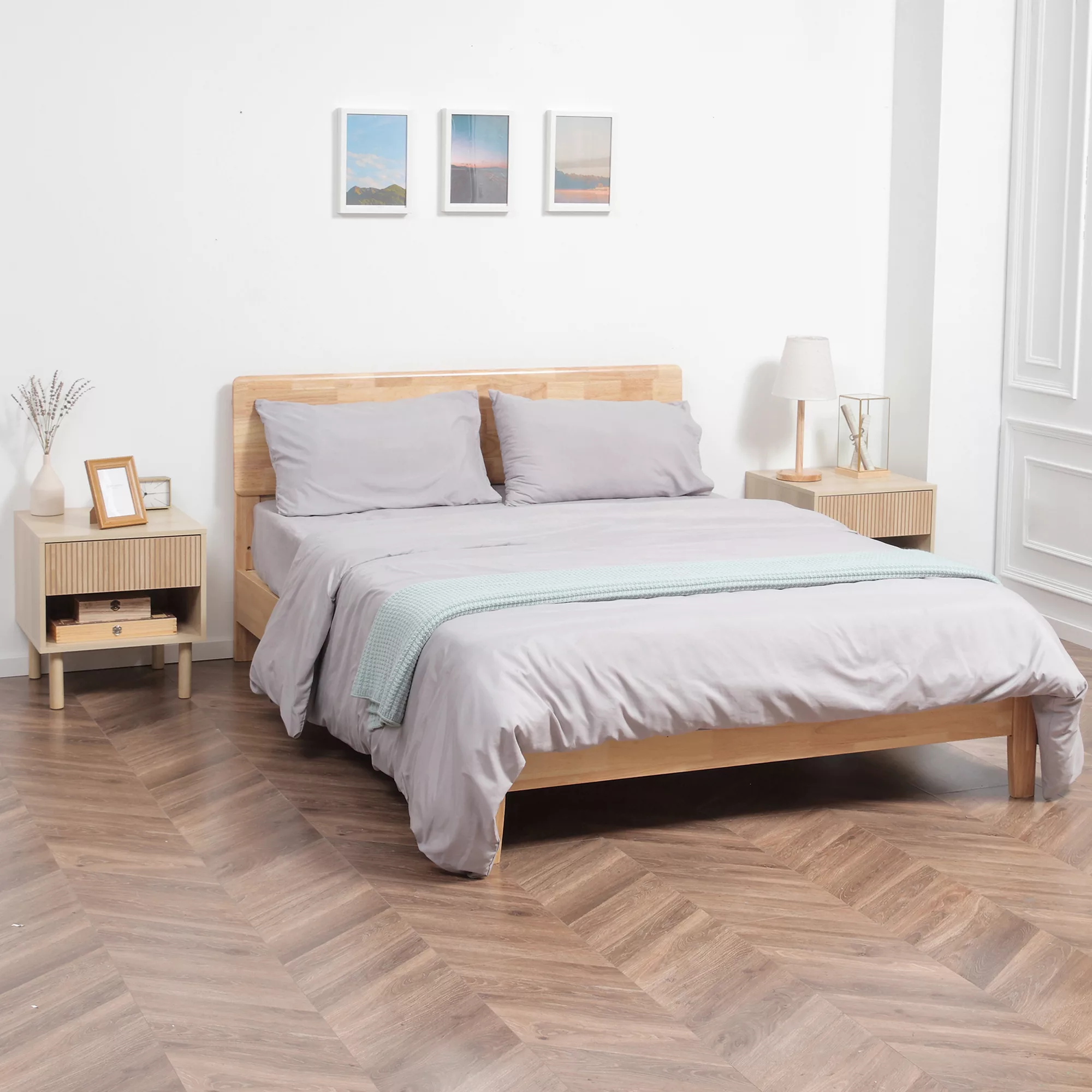 HOMCOM Set von 2 Nachttisch Beistelltische mit Schubladen und Fächern, mode günstig online kaufen