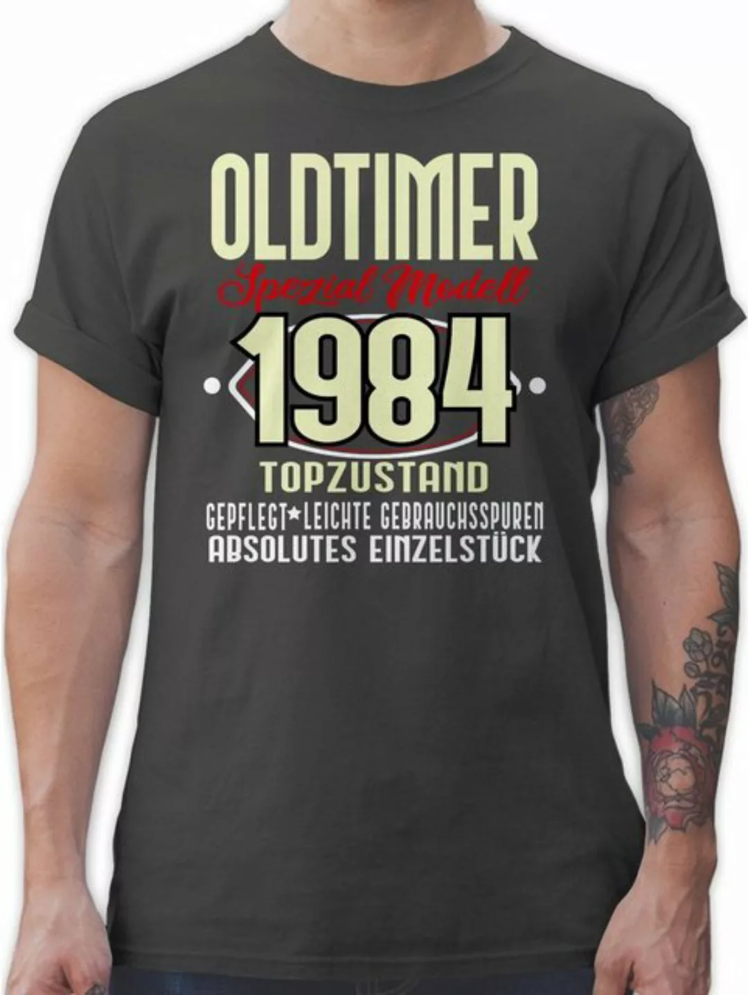 Shirtracer T-Shirt Oldtimer Spezial Modell 1984 Vierzigster 40. Geburtstag günstig online kaufen