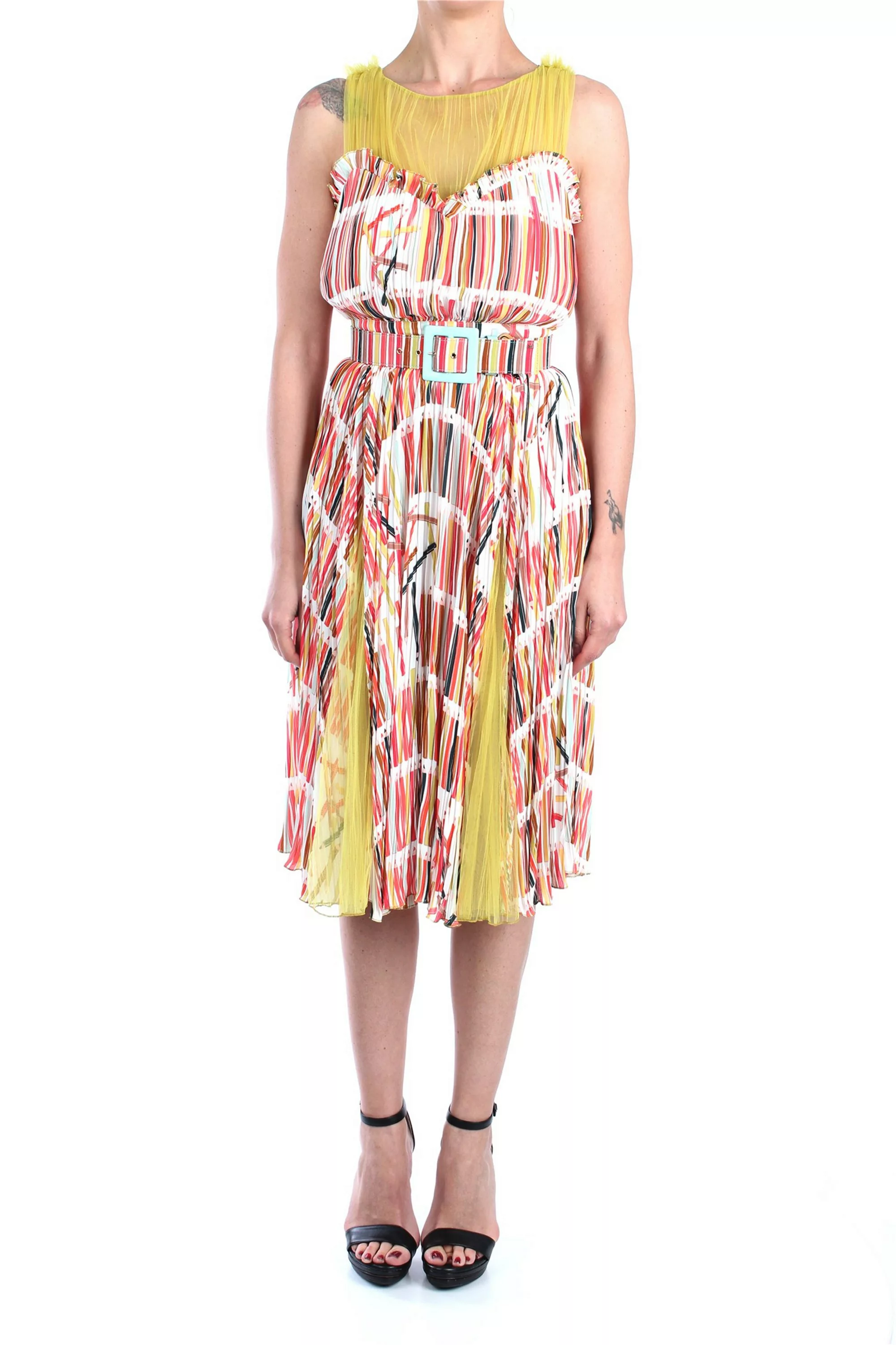 ELISABETTA FRANCHI Kleid Damen Multicolor poliestere günstig online kaufen