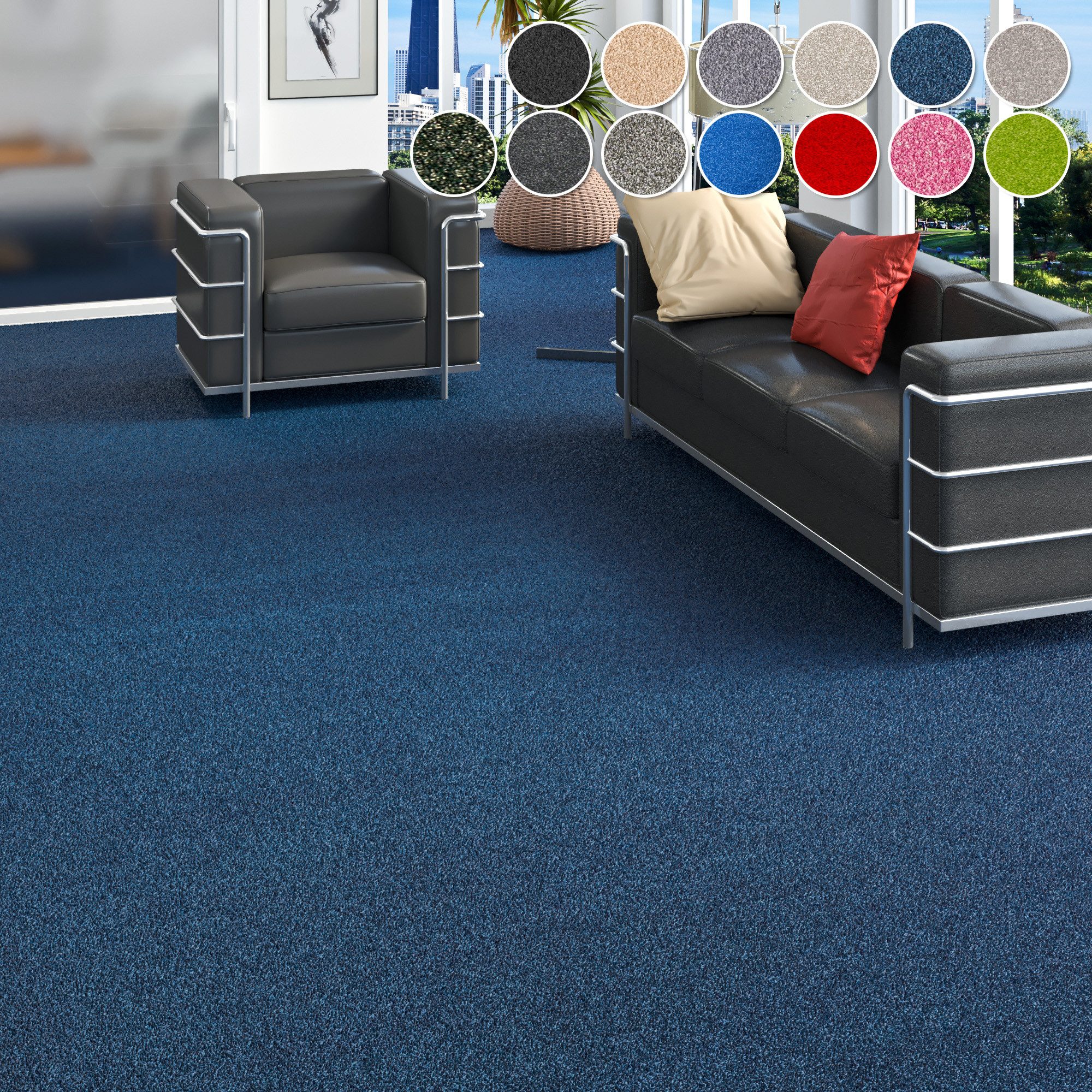 my home Teppichboden »Zephyra, Schlinge, Made in Netherlands«, rechteckig, günstig online kaufen